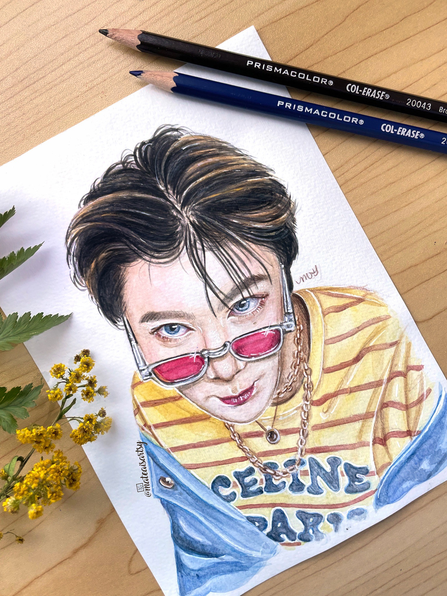 "Ten" watercolor portrait