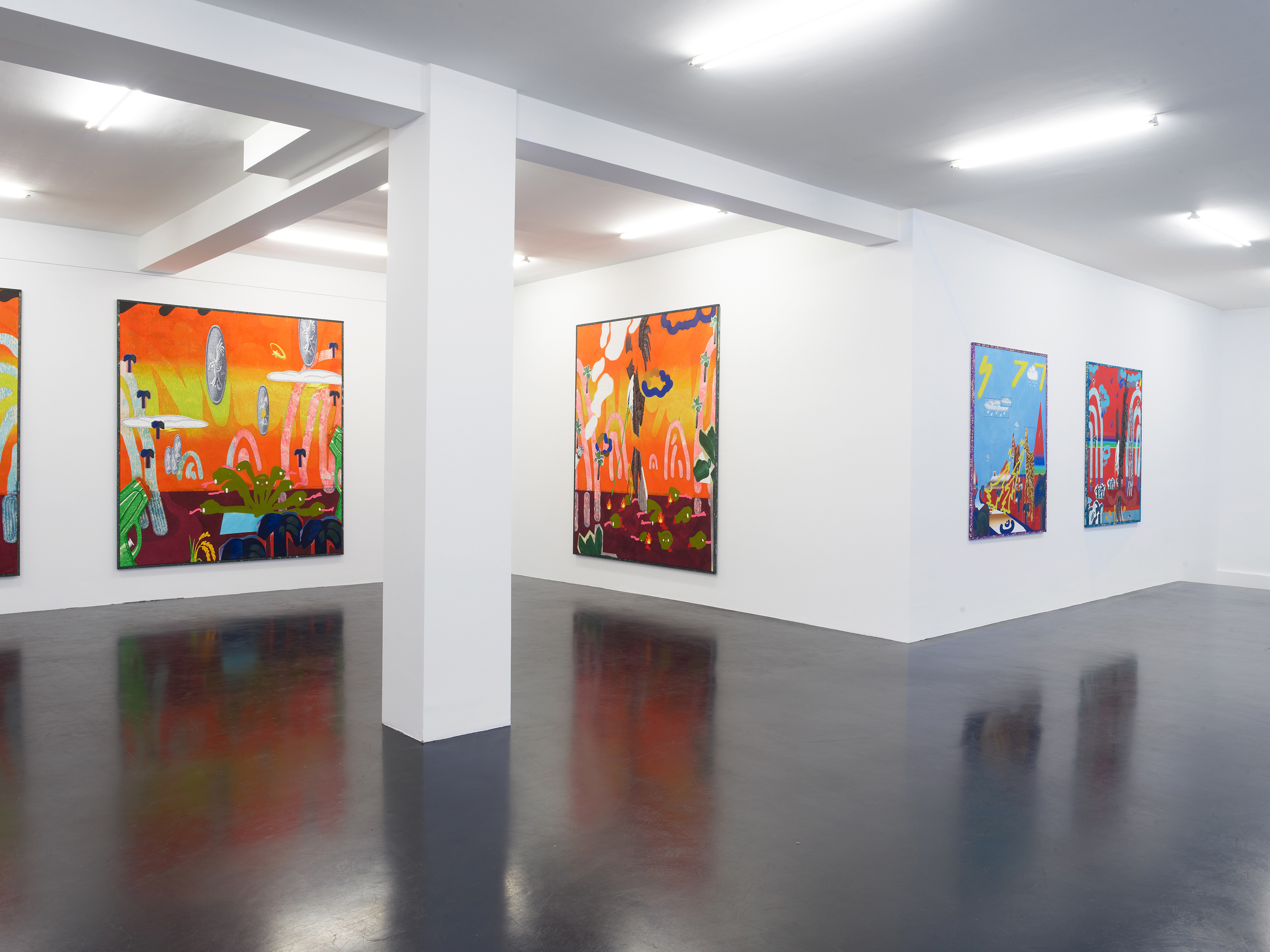 "#🦅", solo exhibition at Nagel Draxler Cologne,  Sept 3- Nov 11, 2021, Cologne, Germany. Photo: Simon Vogel