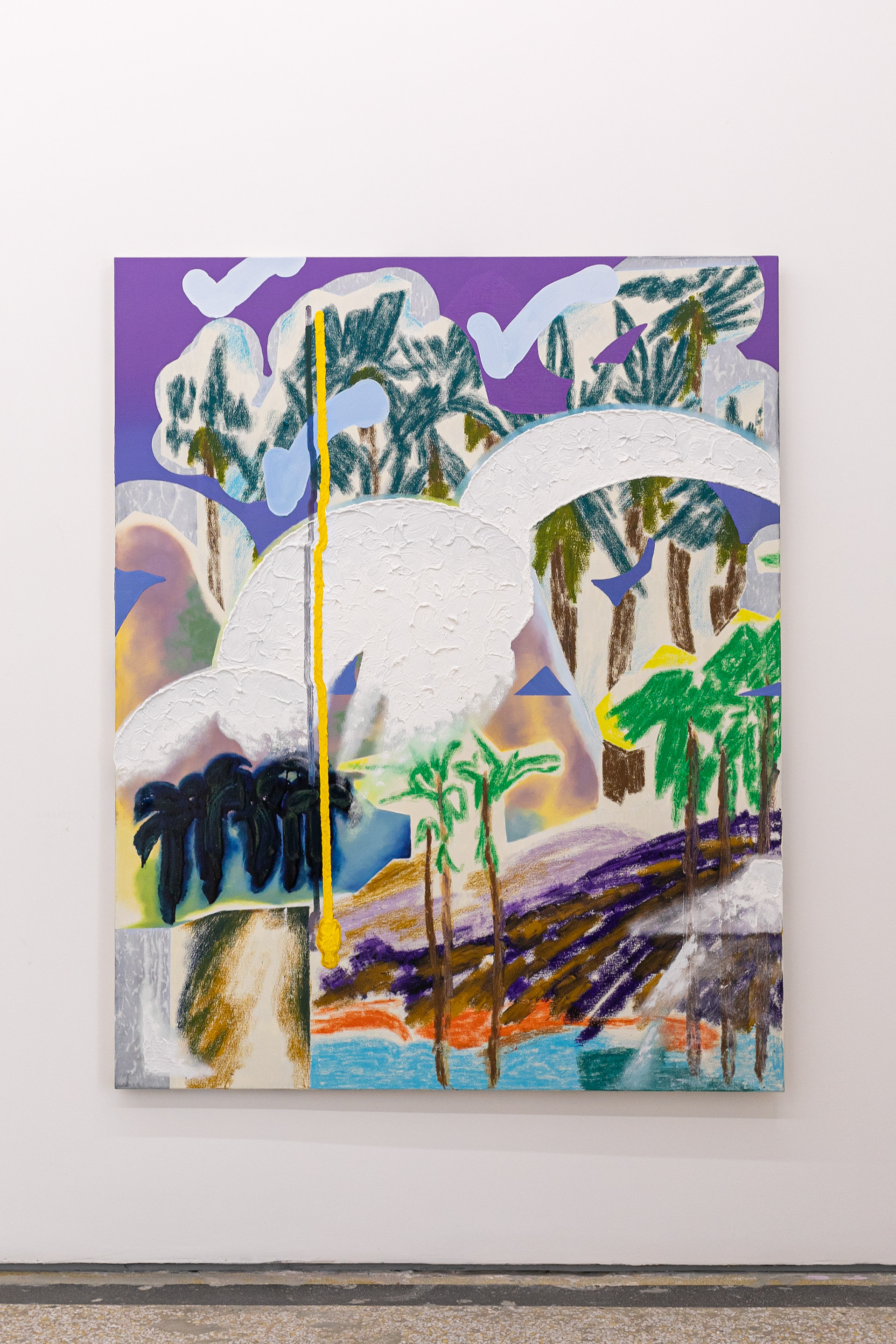 "#🖕(#therapy I-III)", oil stick and oil on canvas, 2024