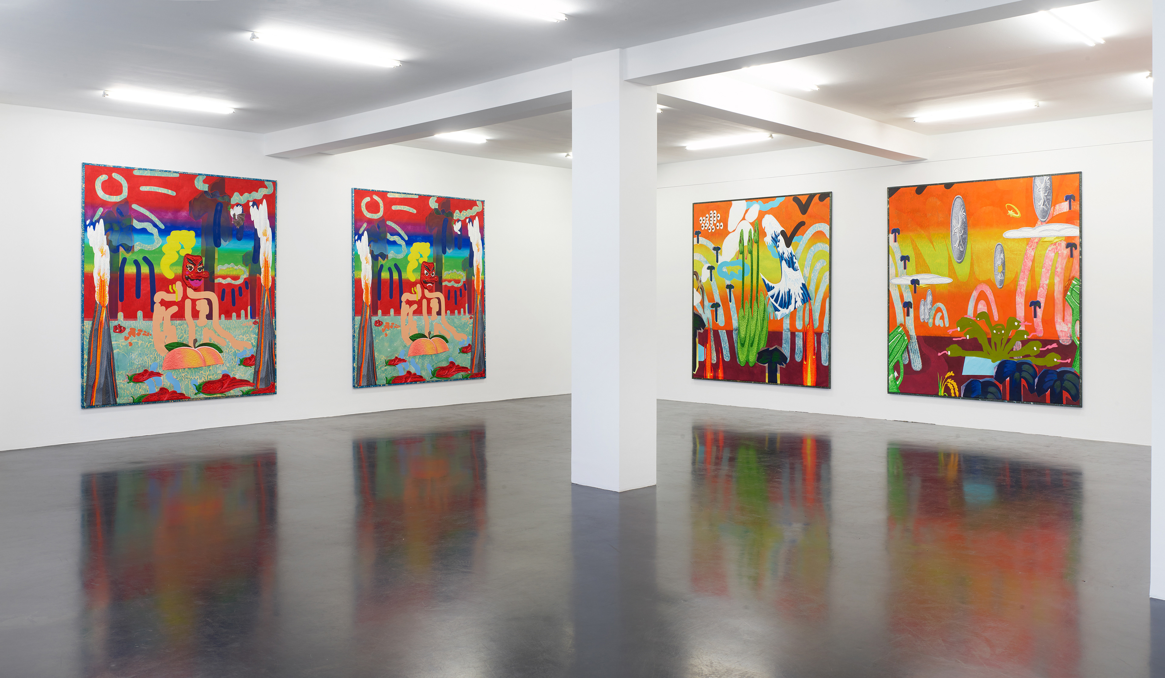 "#🦅", solo exhibition at Nagel Draxler Cologne,  Sept 3- Nov 11, 2021, Cologne, Germany. Photo: Simon Vogel