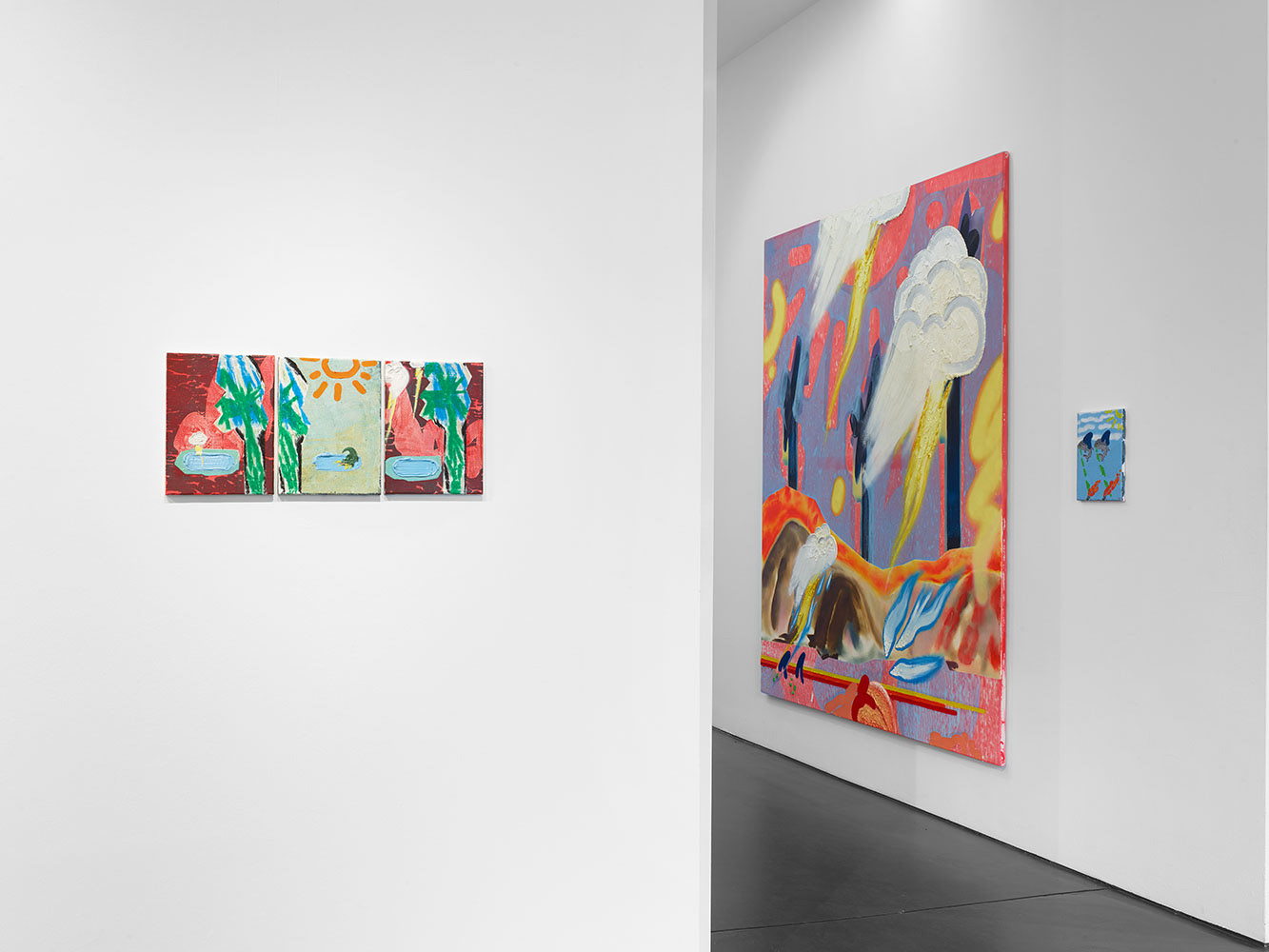 "CyScapes", solo exhibition at Nagel Draxler Berlin, Sept 16- Nov 18, 2023, Berlin, Germany. Photo: Simon Vogel