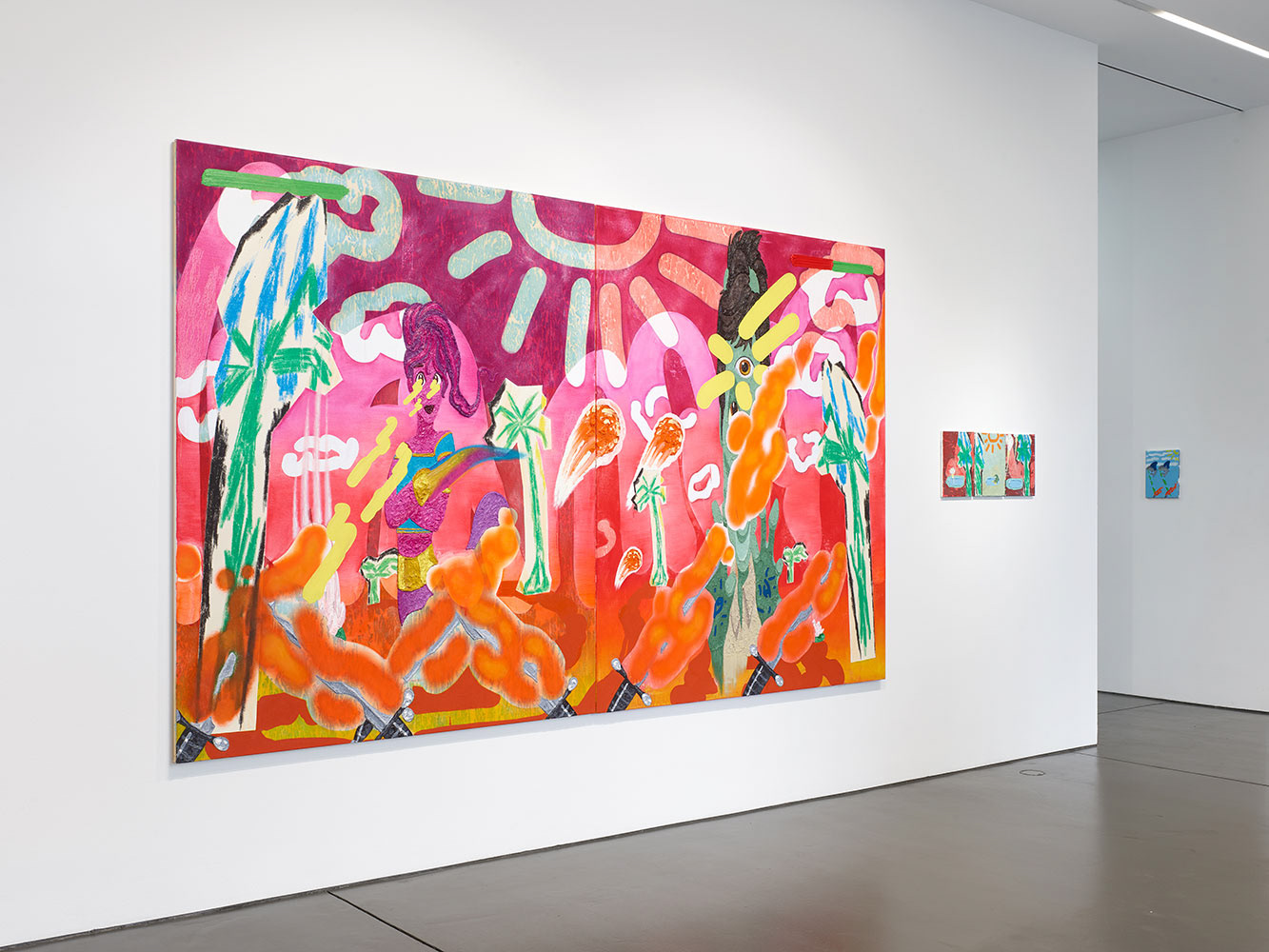 "CyScapes", solo exhibition at Nagel Draxler Berlin, Sept 16- Nov 18, 2023, Berlin, Germany. Photo: Simon Vogel