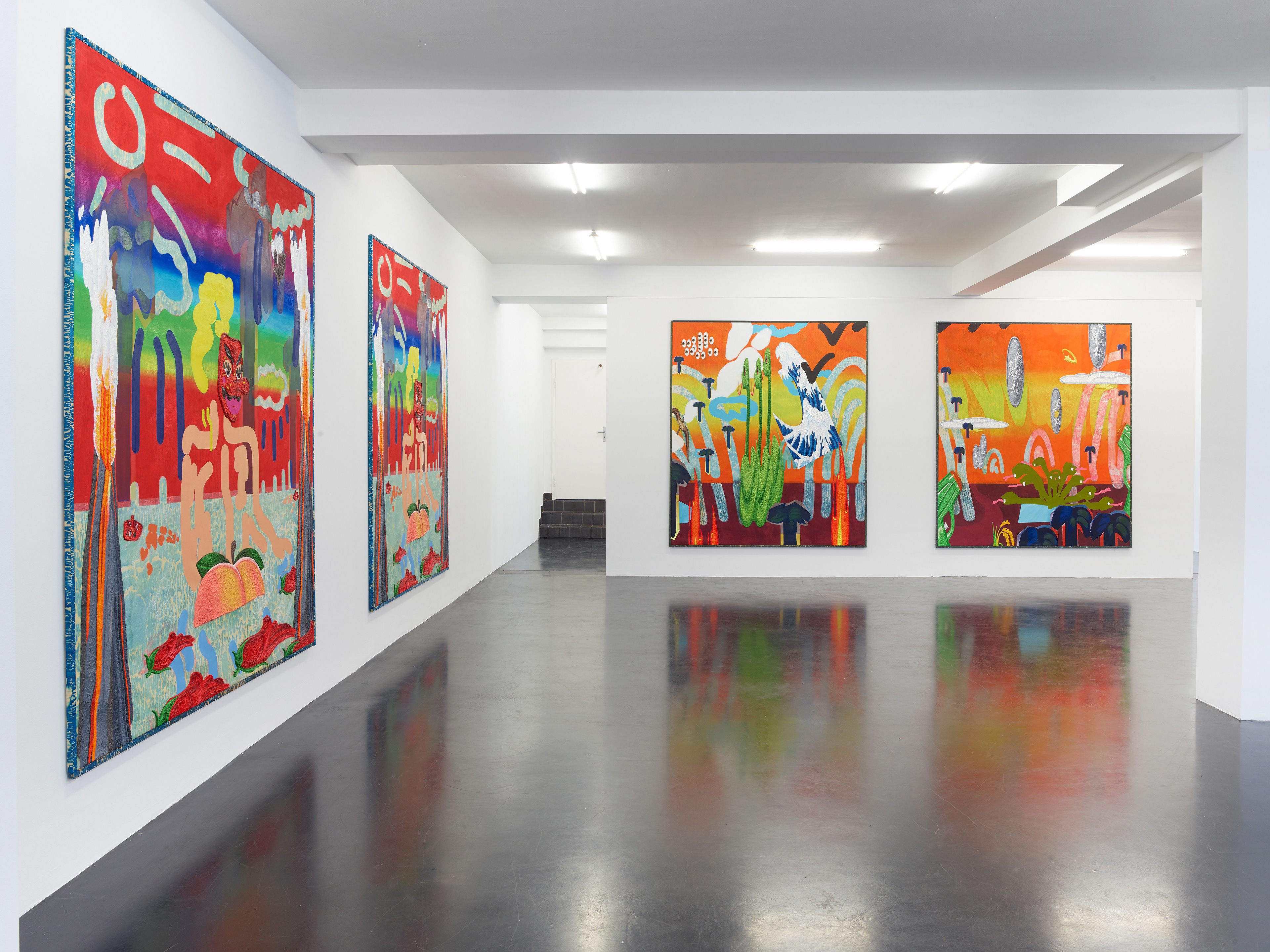 "#🦅", solo exhibition at Nagel Draxler Cologne,  Sept 3- Nov 11, 2021, Cologne, Germany. Photo: Simon Vogel