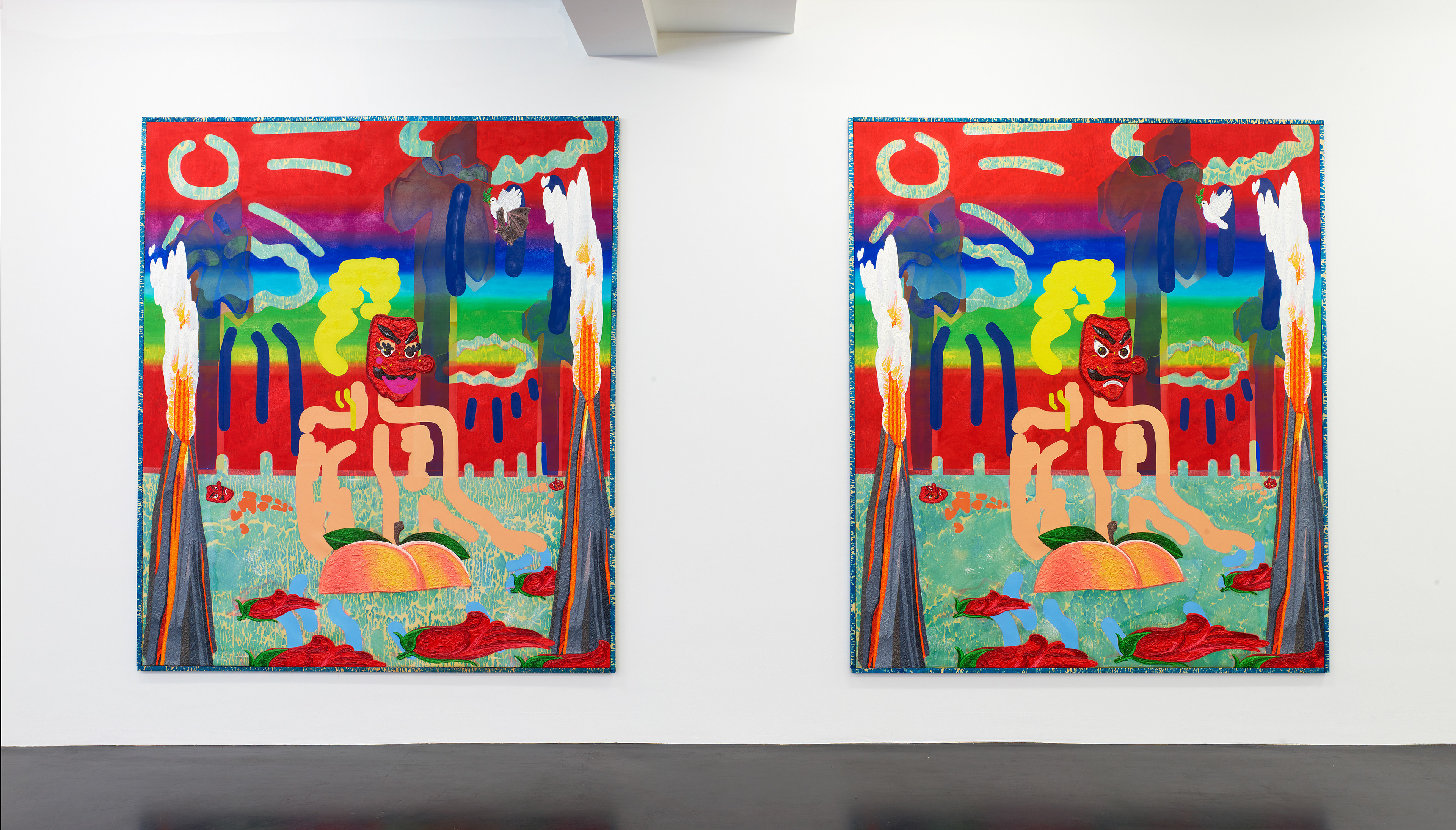 "#🦅", solo exhibition at Nagel Draxler Cologne,  Sept 3- Nov 11, 2021, Cologne, Germany. Photo: Simon Vogel