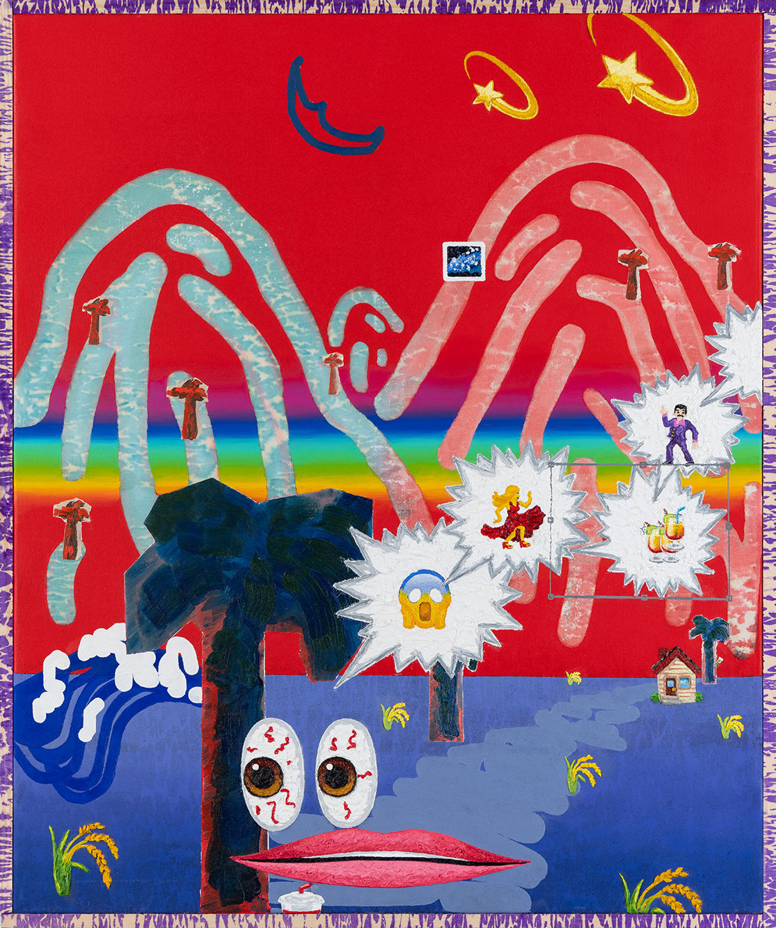 "#😱(#tfw #tbt)", oil on canvas, 2019-20