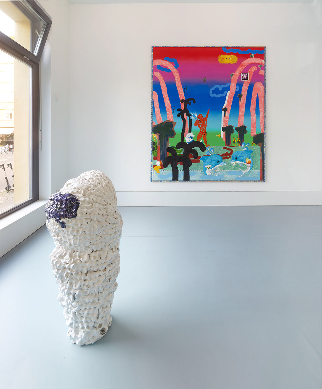 "#UnzUnzUnz", solo exhibition, Nagel Draxler Kabinett, June 26- Aug 29, 2020, Berlin, Germany. Photo: Simon Vogel