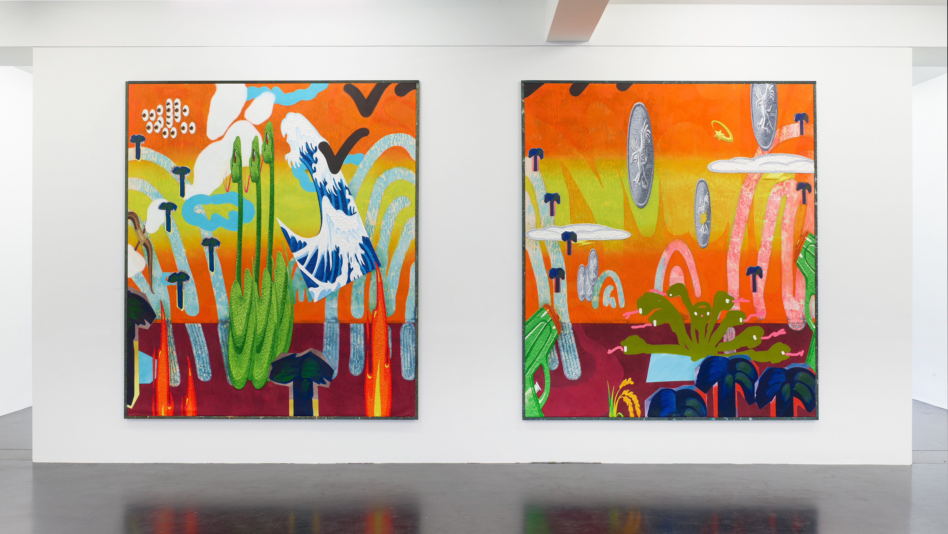 "#🦅", solo exhibition at Nagel Draxler Cologne,  Sept 3- Nov 11, 2021, Cologne, Germany. Photo: Simon Vogel