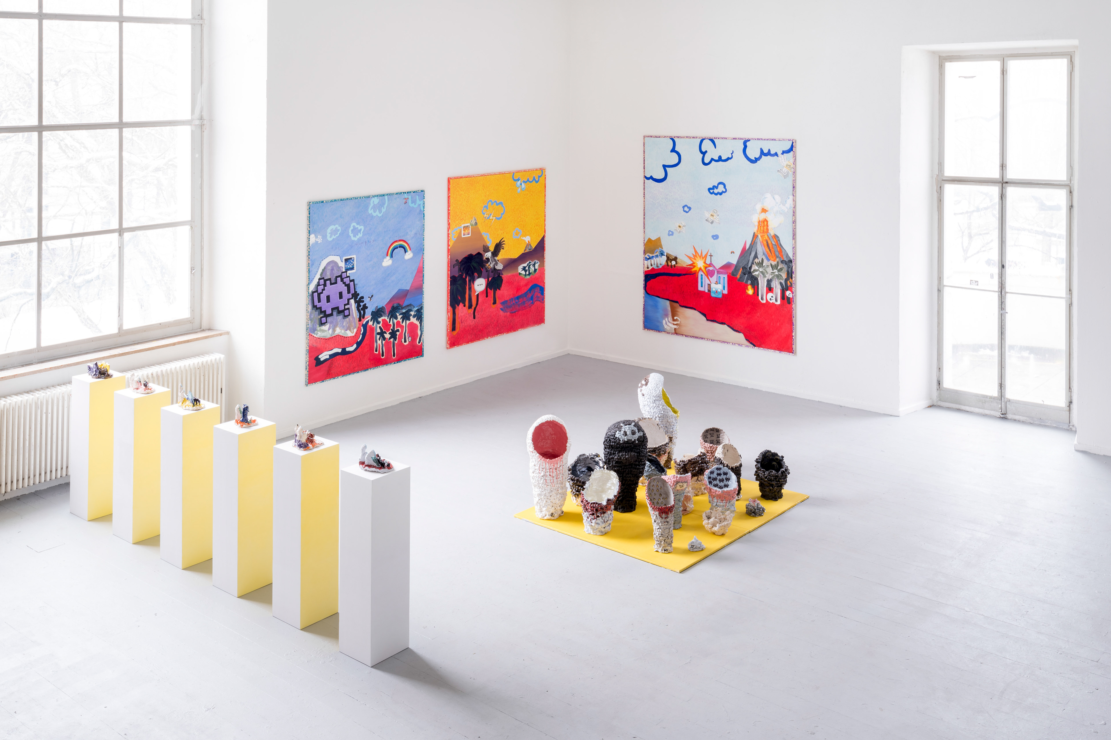 Graduation with honours, graduation show, Prof. Oehlen, Academy of Fine Arts Munich, Feb 7, 2018, Munich, Germany