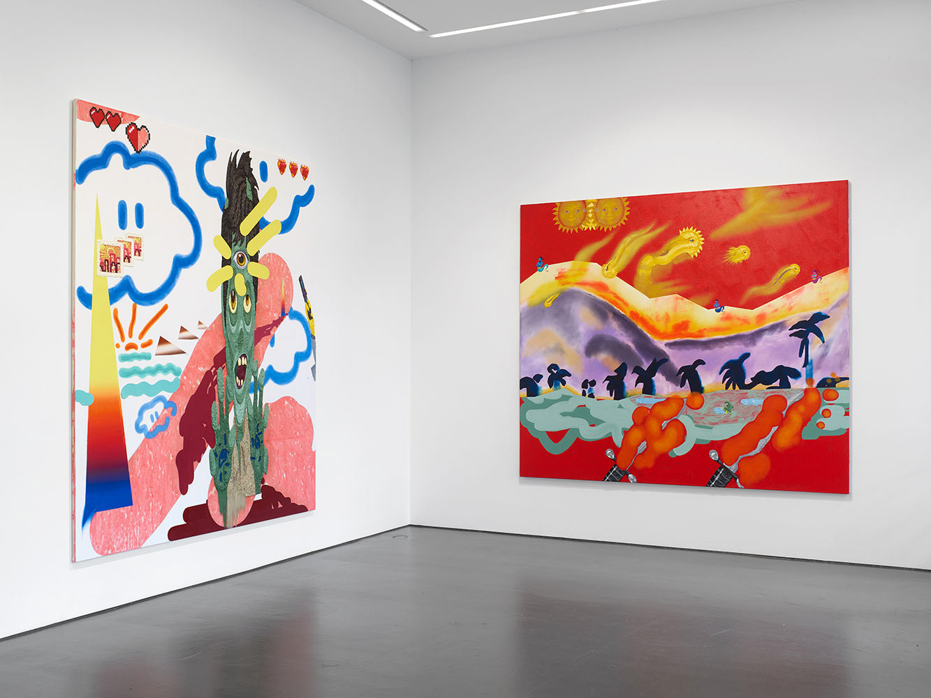 "CyScapes", solo exhibition at Nagel Draxler Berlin, Sept 16- Nov 18, 2023, Berlin, Germany. Photo: Simon Vogel