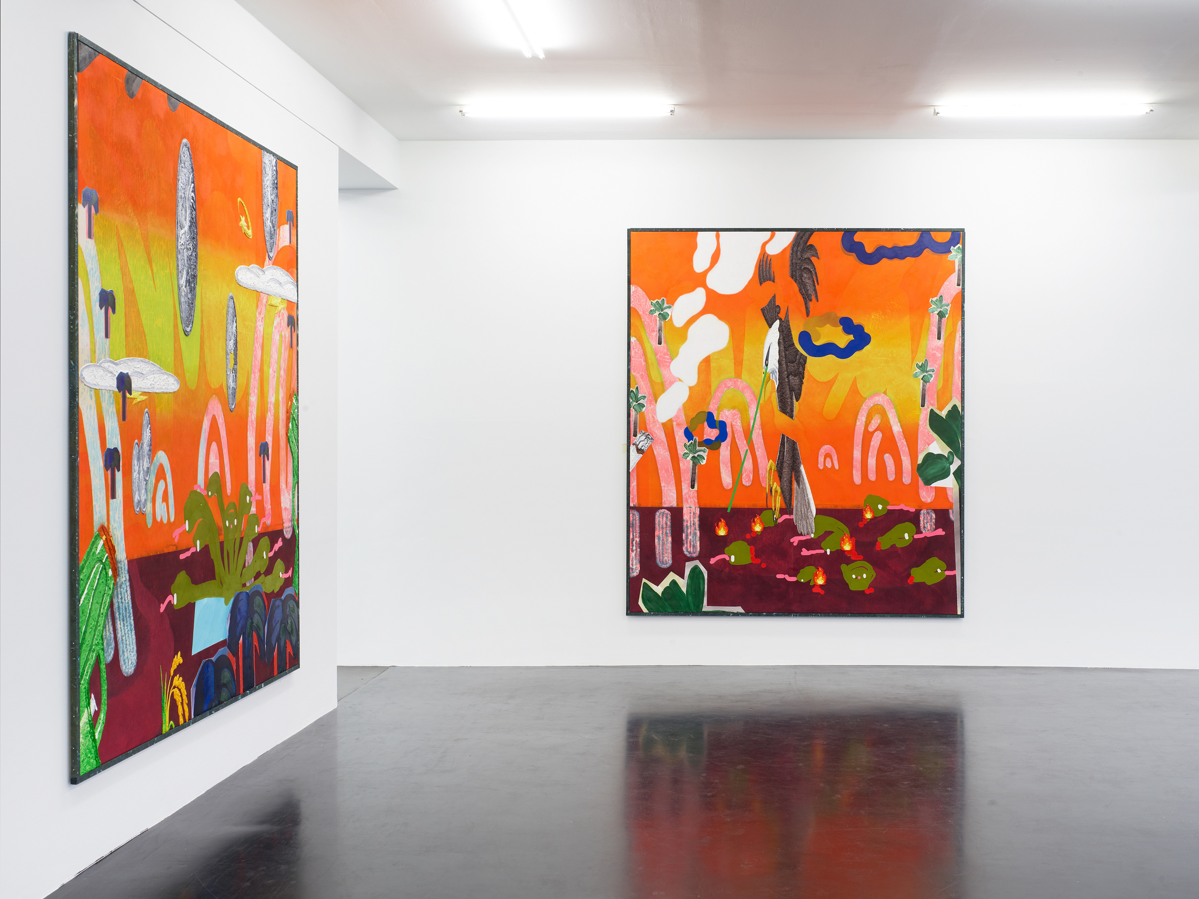 "#🦅", solo exhibition at Nagel Draxler Cologne,  Sept 3- Nov 11, 2021, Cologne, Germany. Photo: Simon Vogel