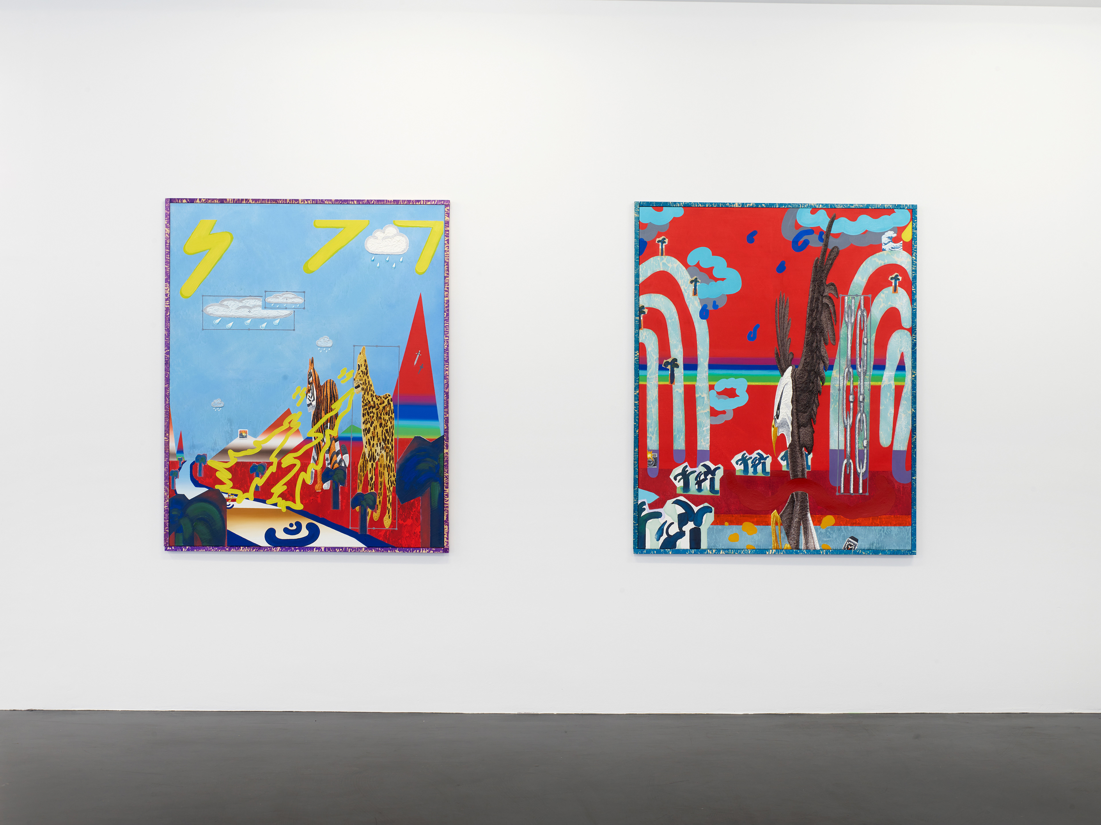 "#🦅", solo exhibition at Nagel Draxler Cologne,  Sept 3- Nov 11, 2021, Cologne, Germany. Photo: Simon Vogel