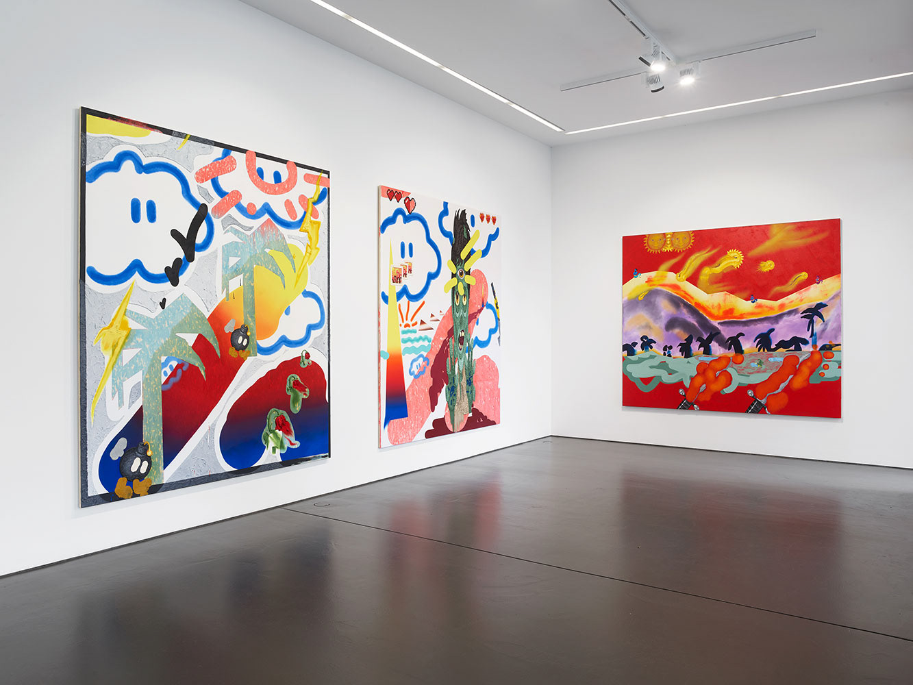 "CyScapes", solo exhibition at Nagel Draxler Berlin, Sept 16- Nov 18, 2023, Berlin, Germany. Photo: Simon Vogel