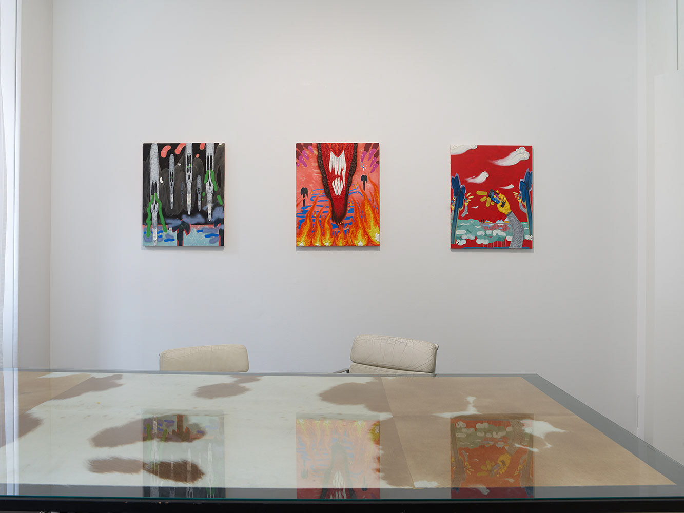 "CyScapes", solo exhibition at Nagel Draxler Berlin, Sept 16- Nov 18, 2023, Berlin, Germany. Photo: Simon Vogel