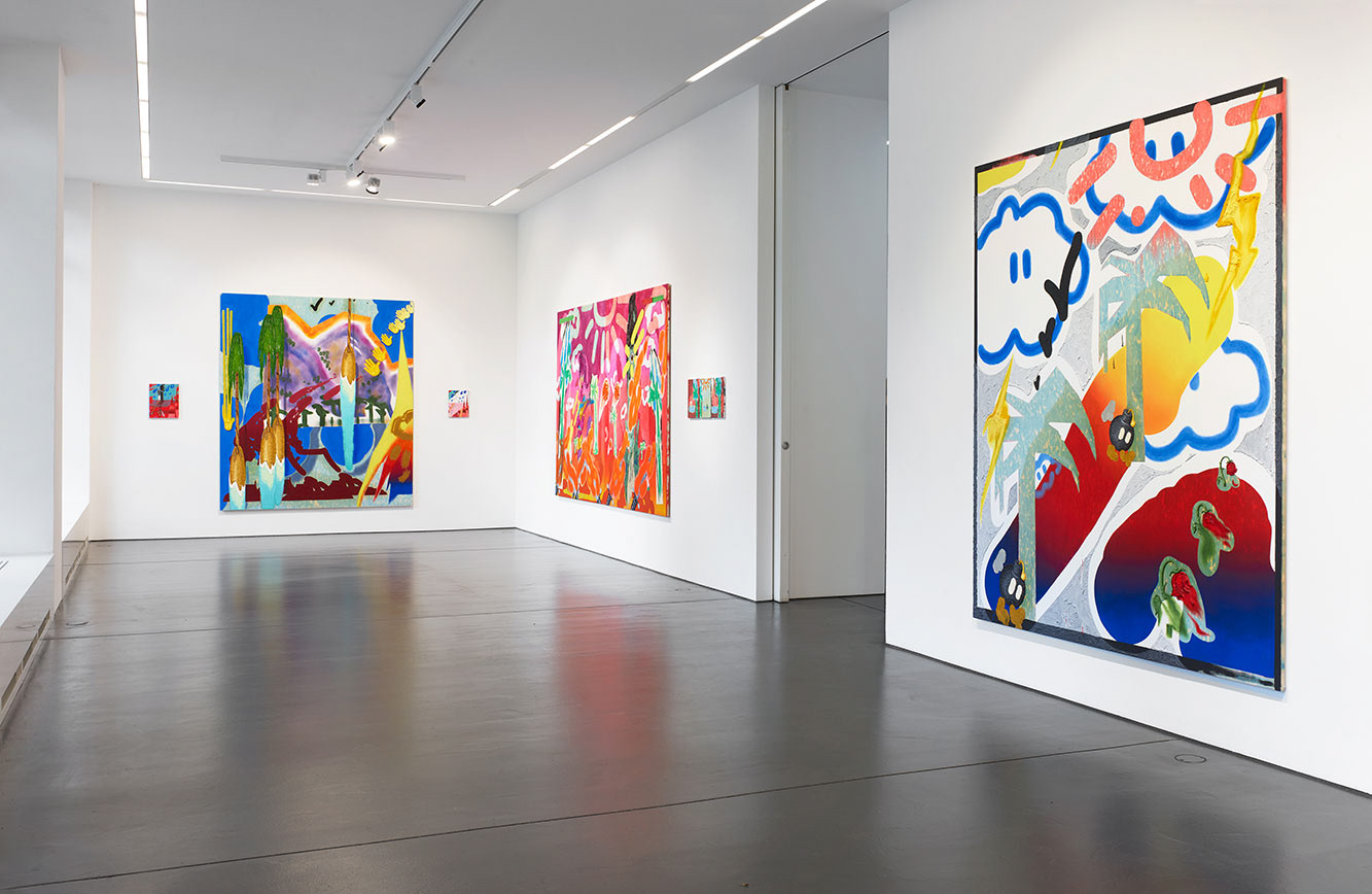 "CyScapes", solo exhibition at Nagel Draxler Berlin, Sept 16- Nov 18, 2023, Berlin, Germany. Photo: Simon Vogel