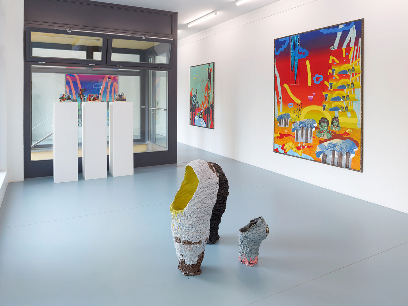 "#UnzUnzUnz", solo exhibition, Nagel Draxler Kabinett, June 26- Aug 29, 2020, Berlin, Germany. Photo: Simon Vogel