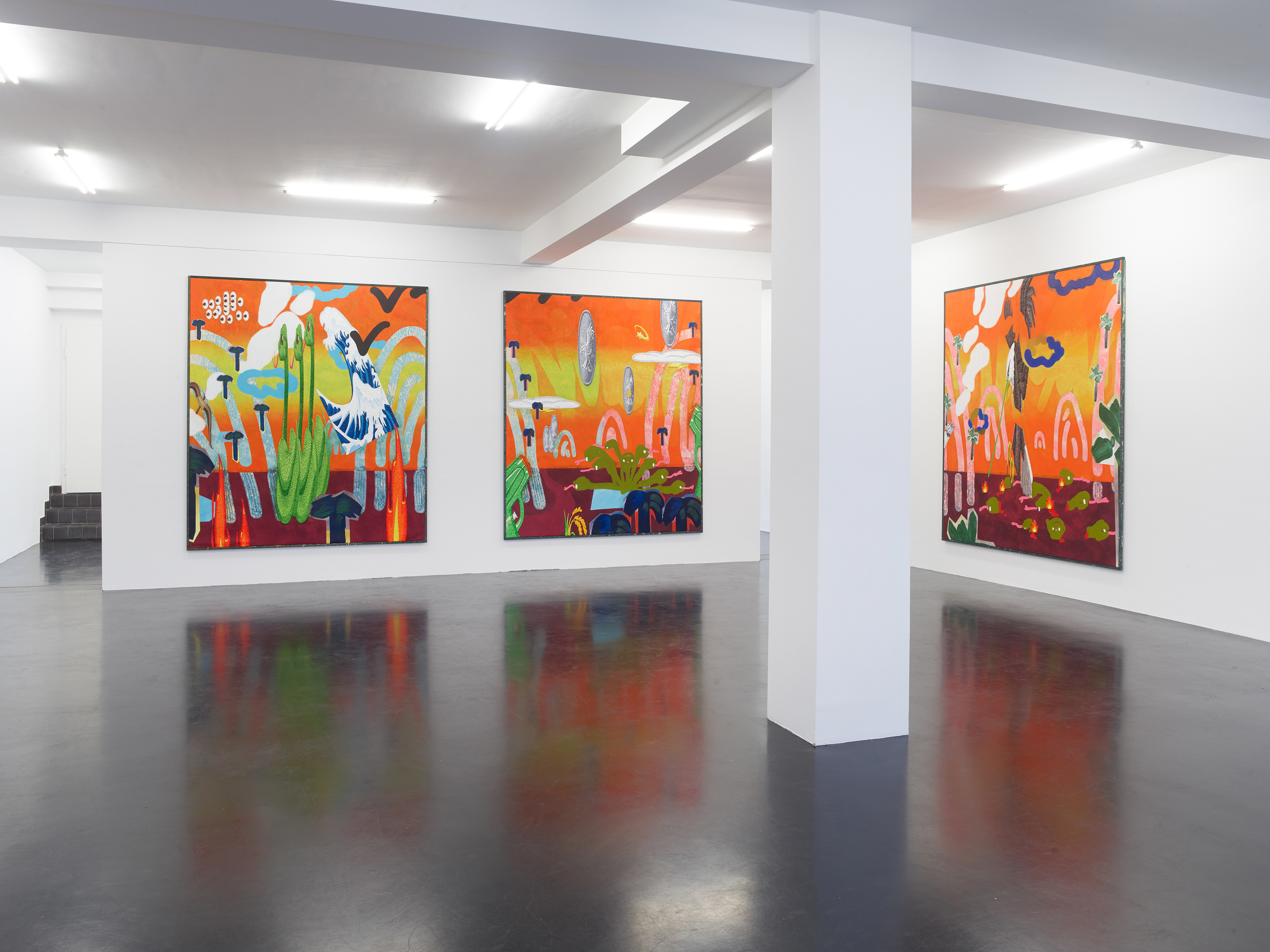 "#🦅", solo exhibition at Nagel Draxler Cologne,  Sept 3- Nov 11, 2021, Cologne, Germany. Photo: Simon Vogel