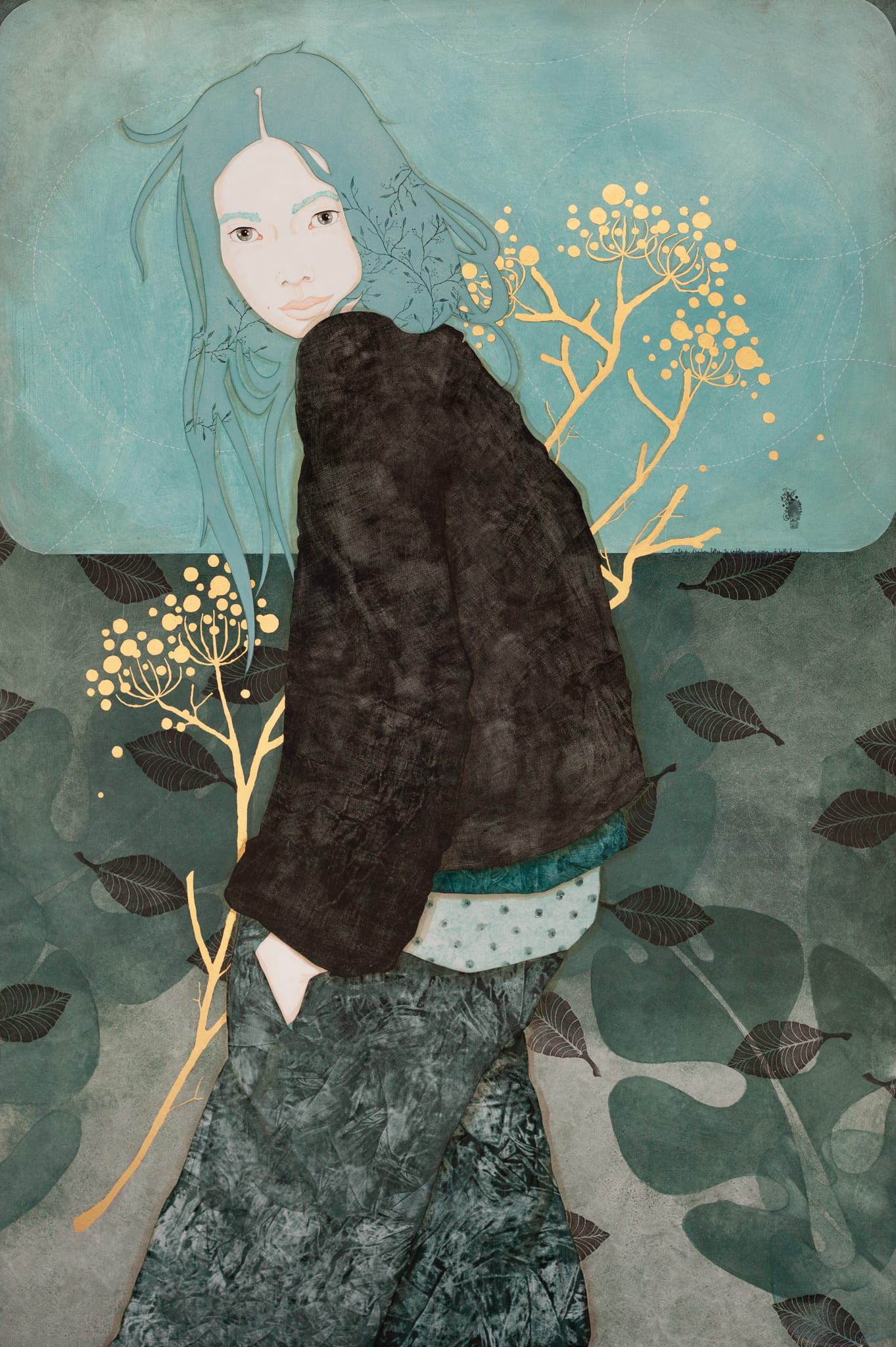 Enlacée d'herbes folles... Tu cajoles mon coeur de belle humeur...