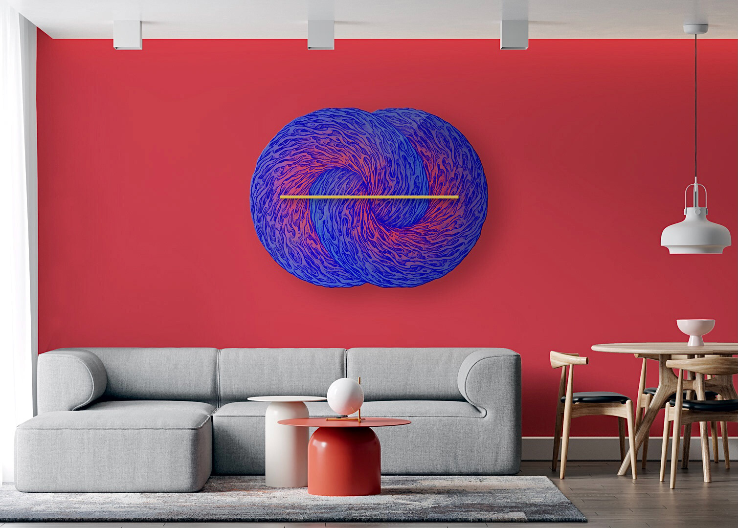 Sideline solar wall display /2021