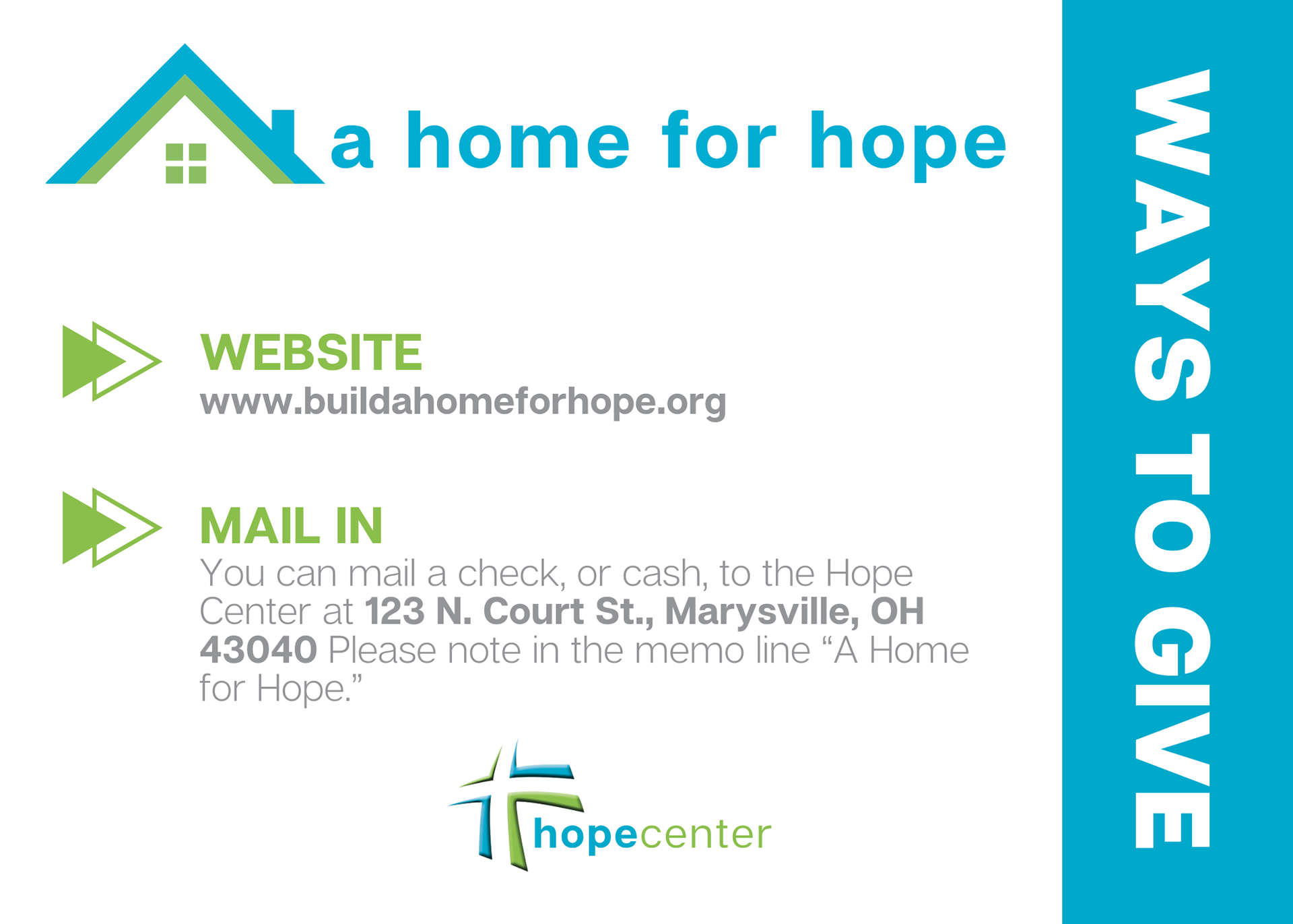 Capital Campaign Pledge Card