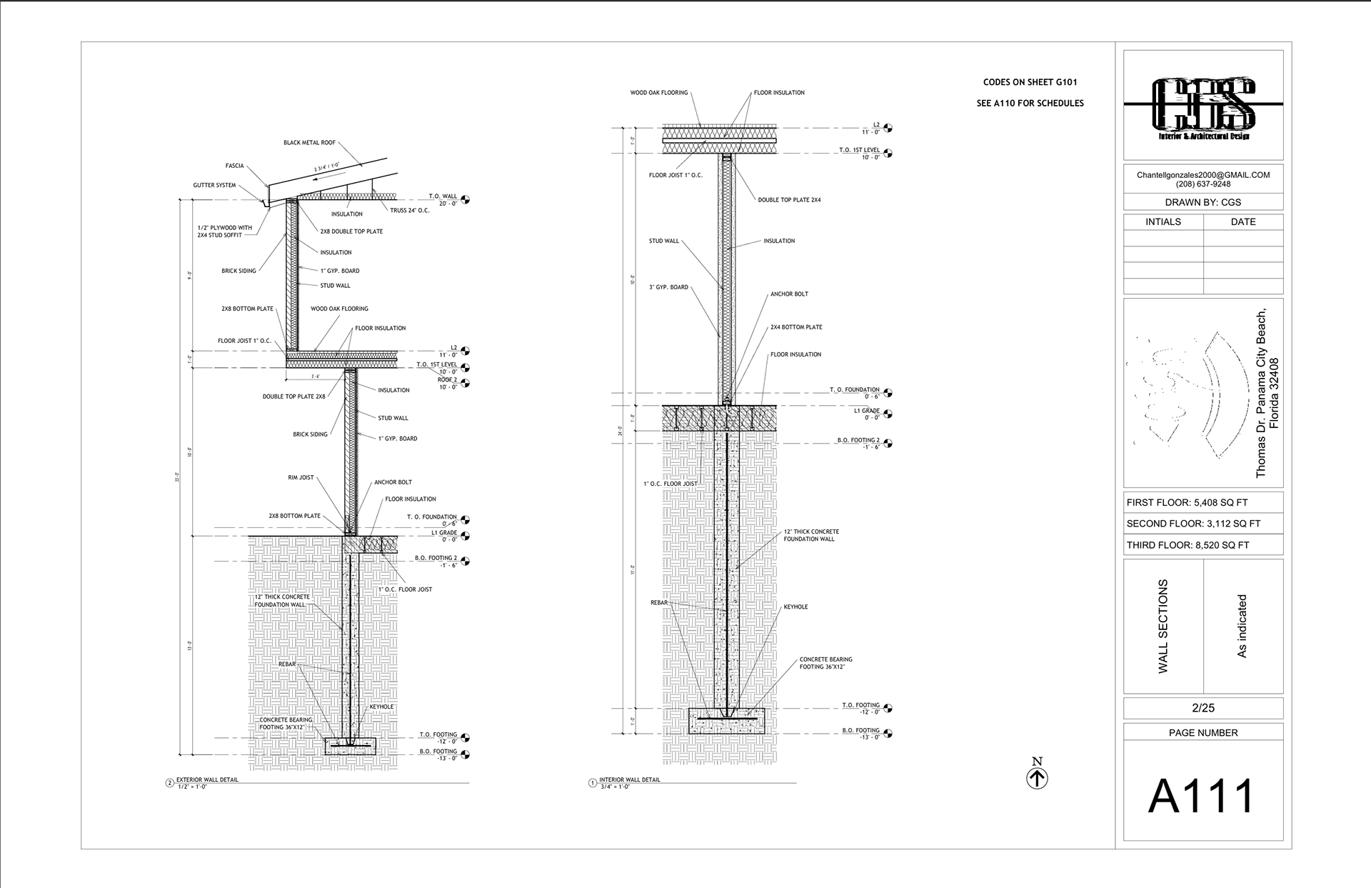 Wall Detail Sections