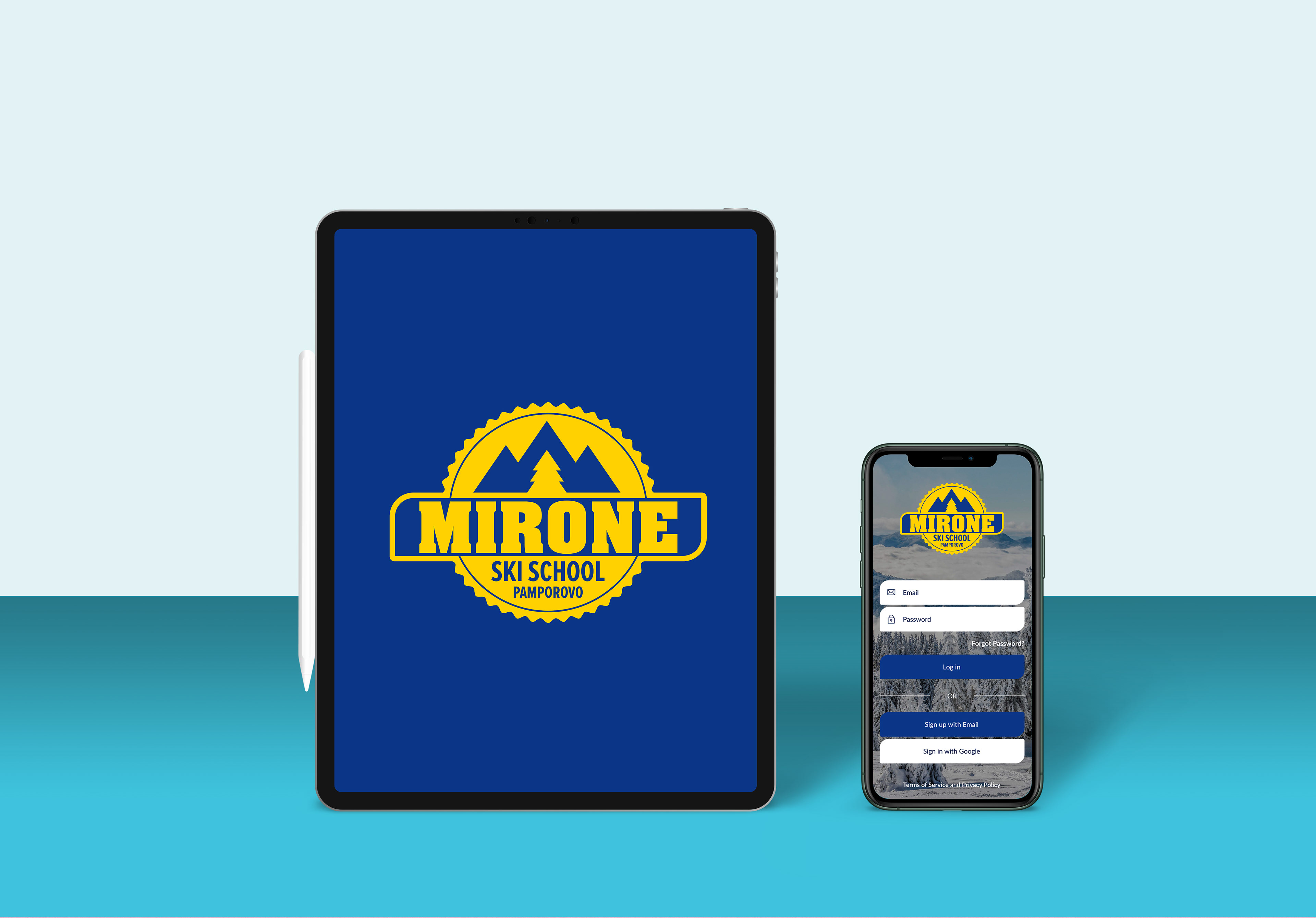 Mirone App displayed on an Iphone 11 and Ipad Pro