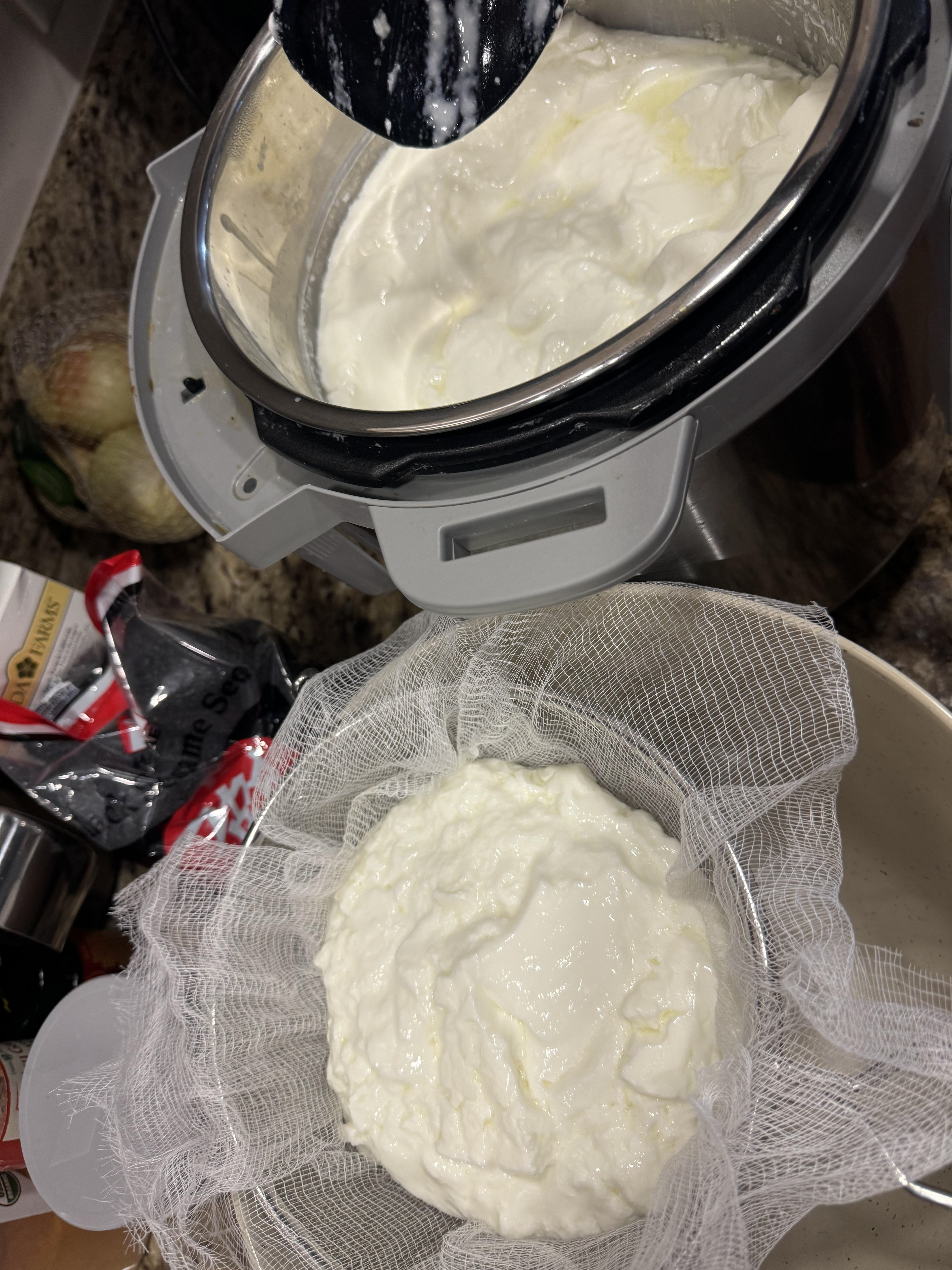 I make greek yogurt!