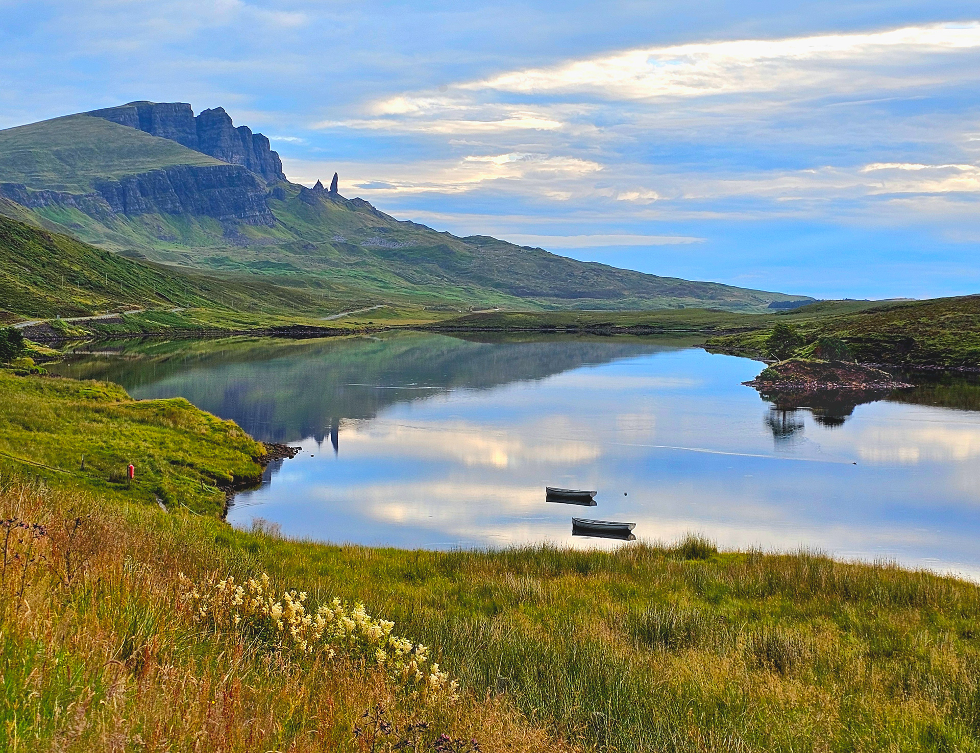 Cell Phone Image-Reflections of Old Man Storr