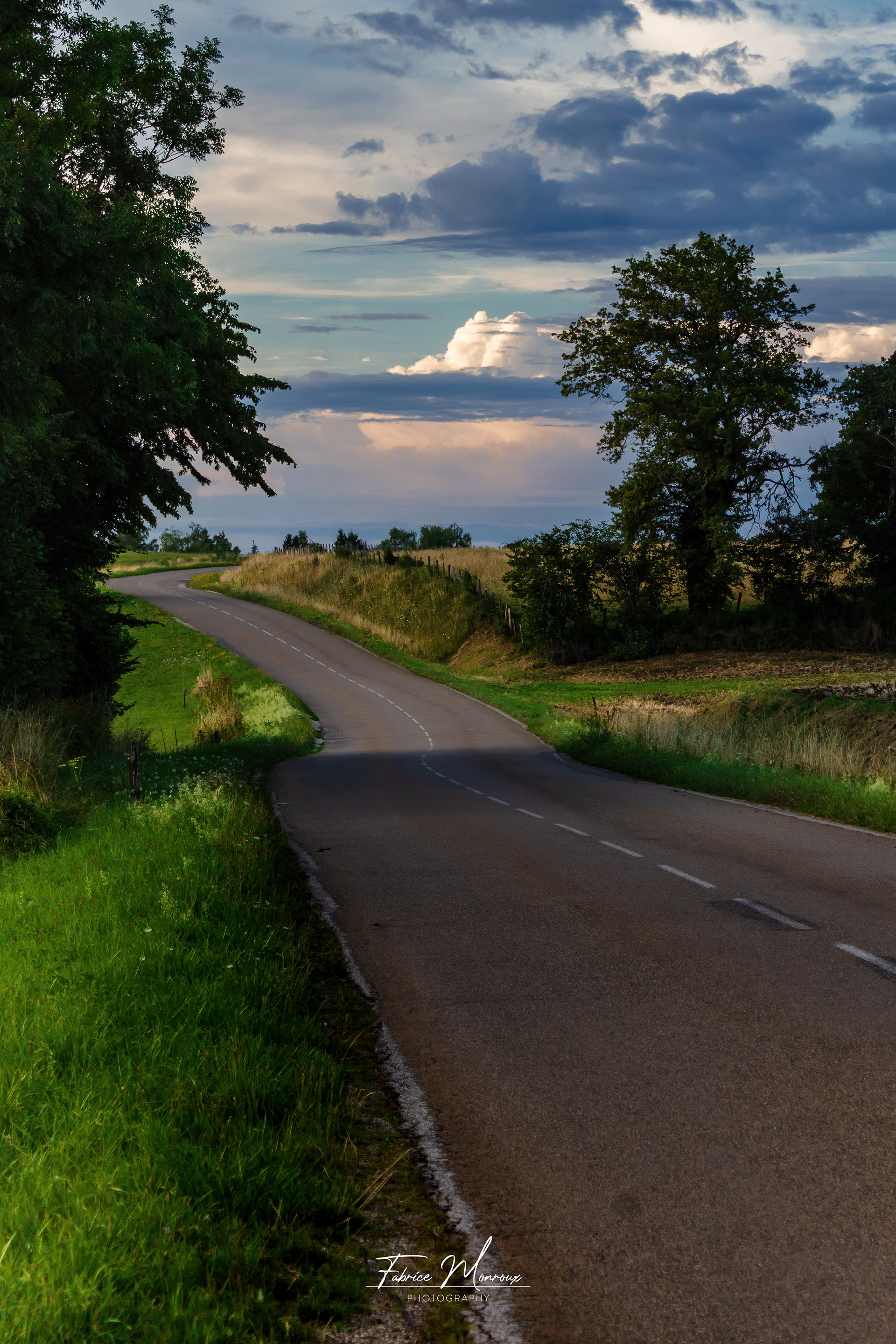 Route campagnarde près de Pontarlier