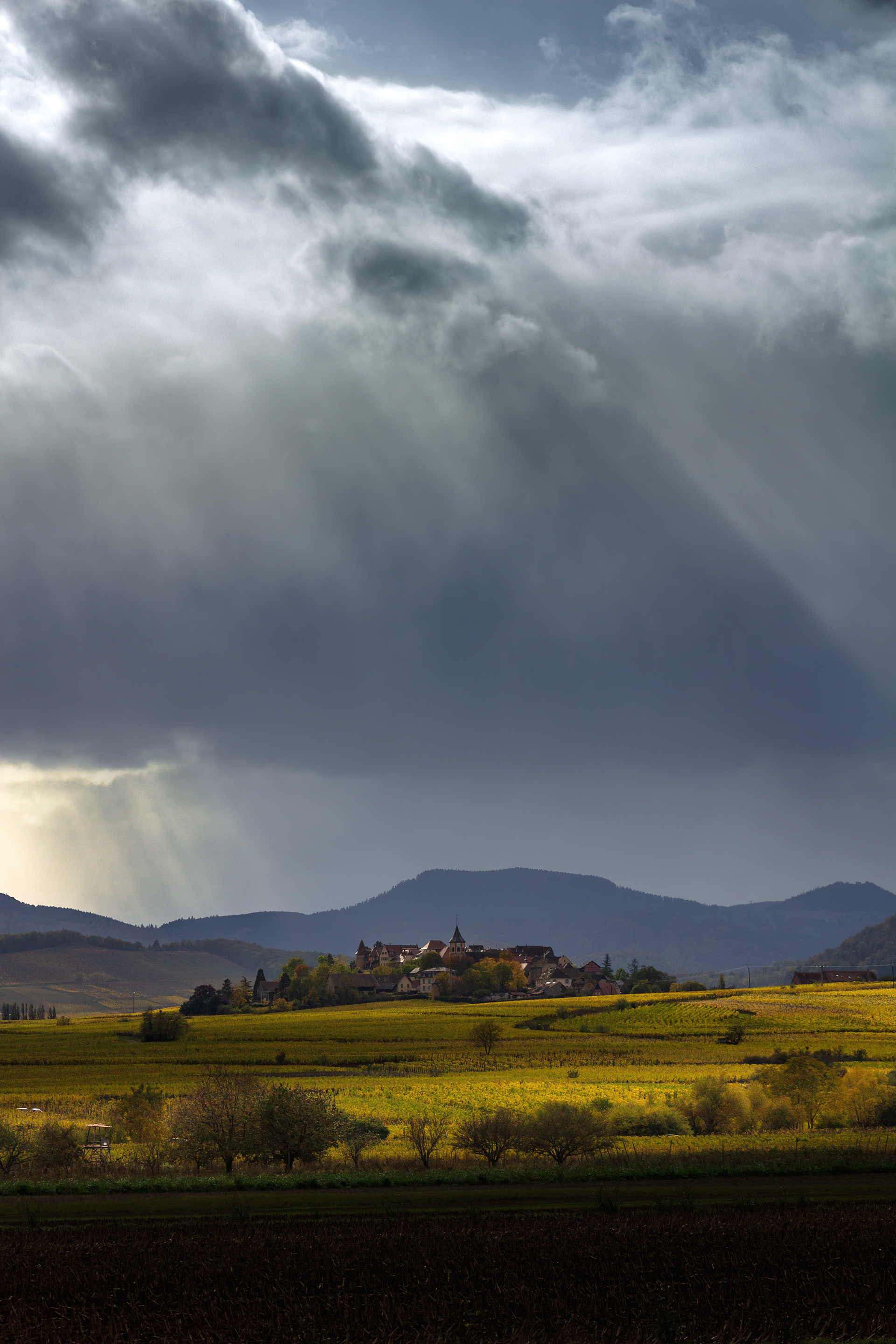 Ciel d'automne à Zellenberg