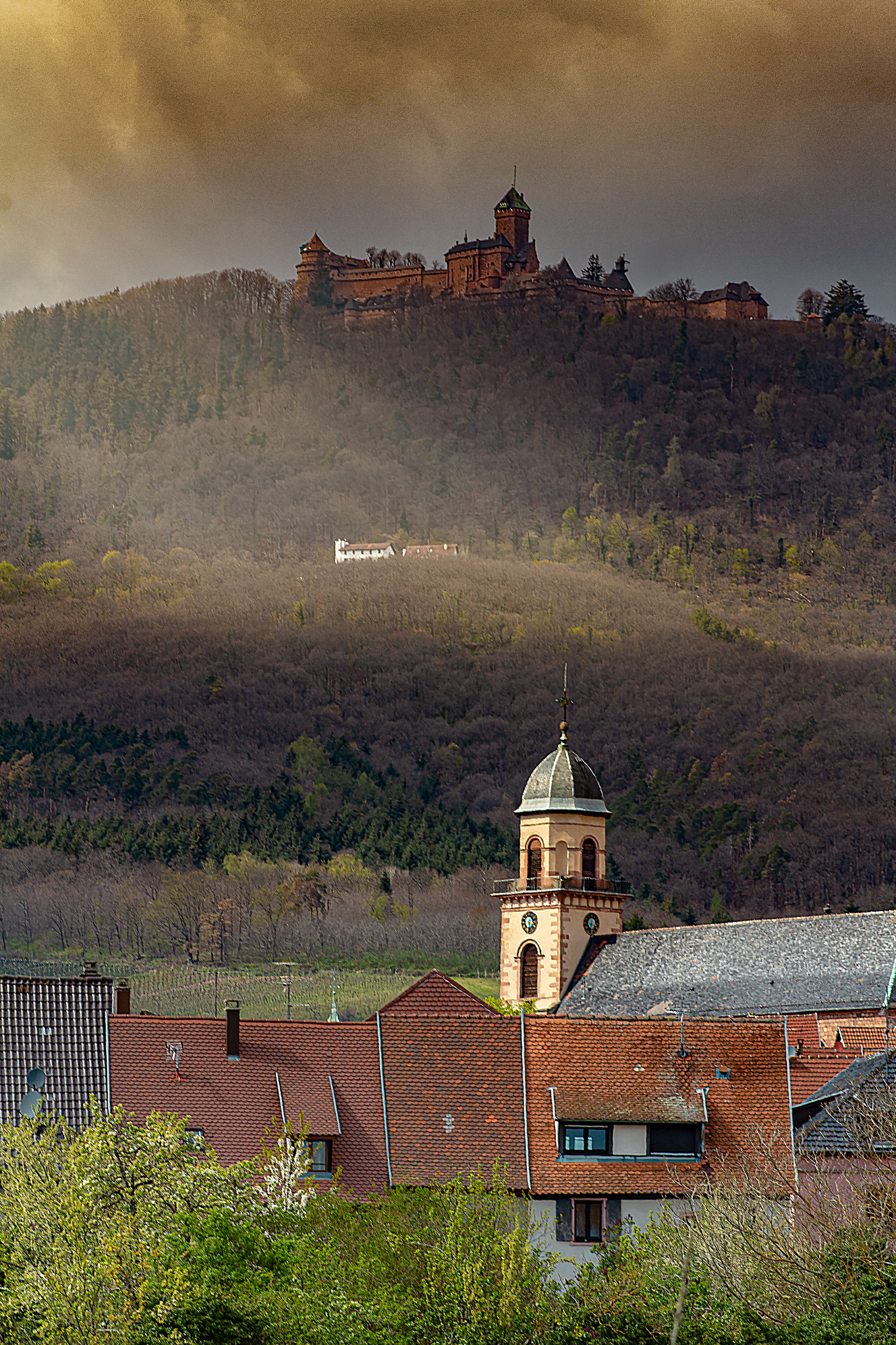 Château du Haut-Koenigsbourg dominant Saint-Hippolyte