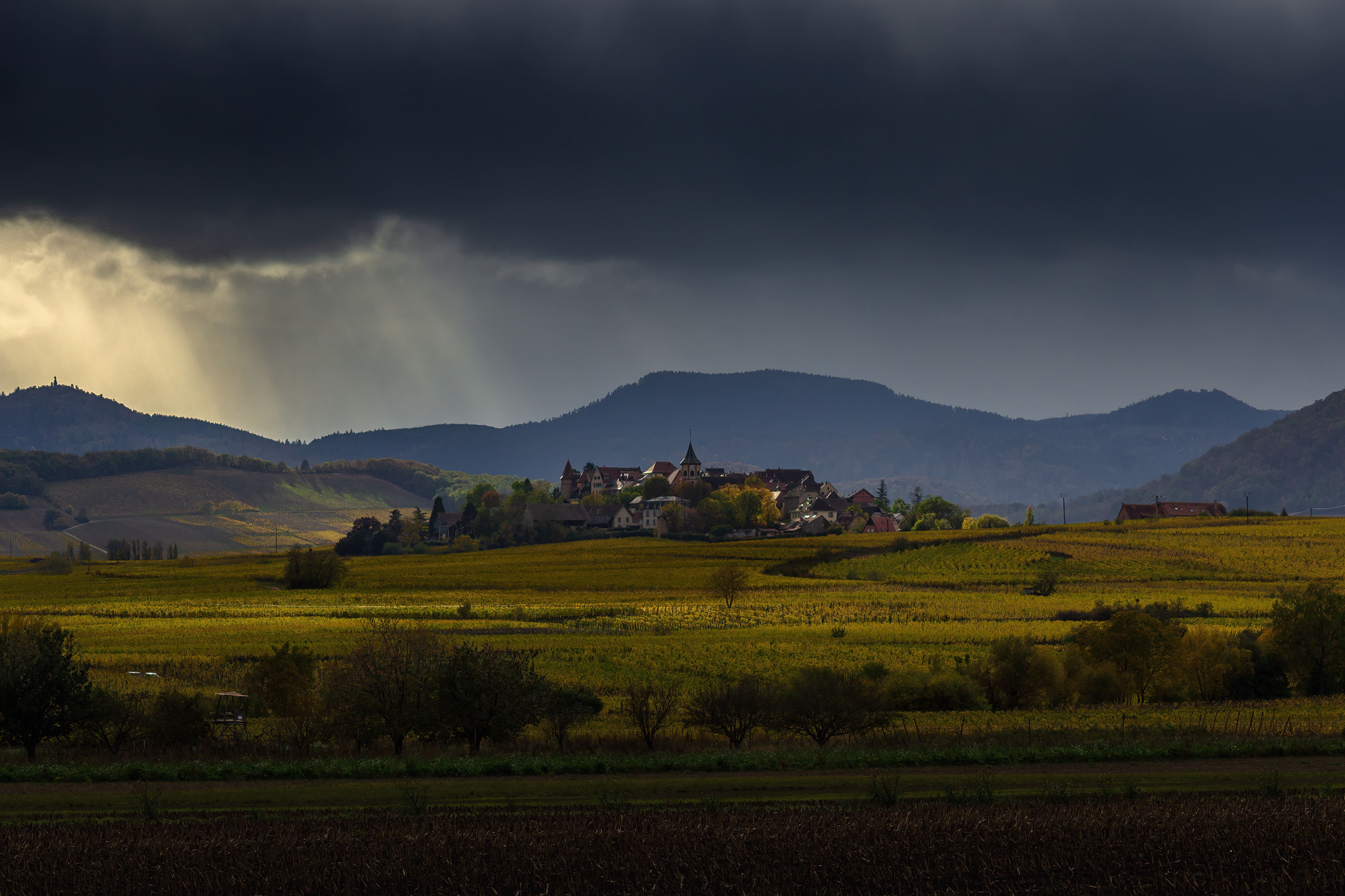 Ciel menaçant sur Zellenberg