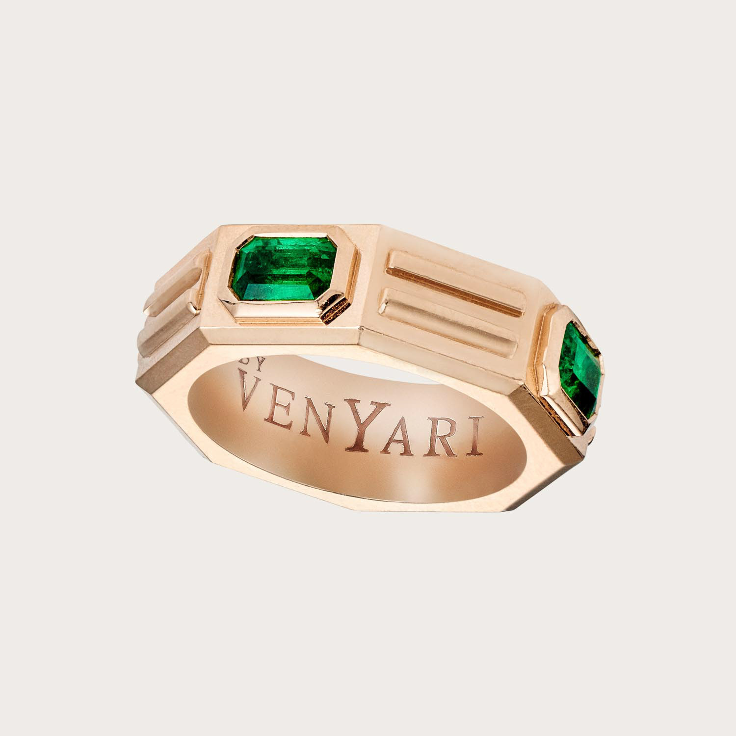 The wordmark that I designed engraved.