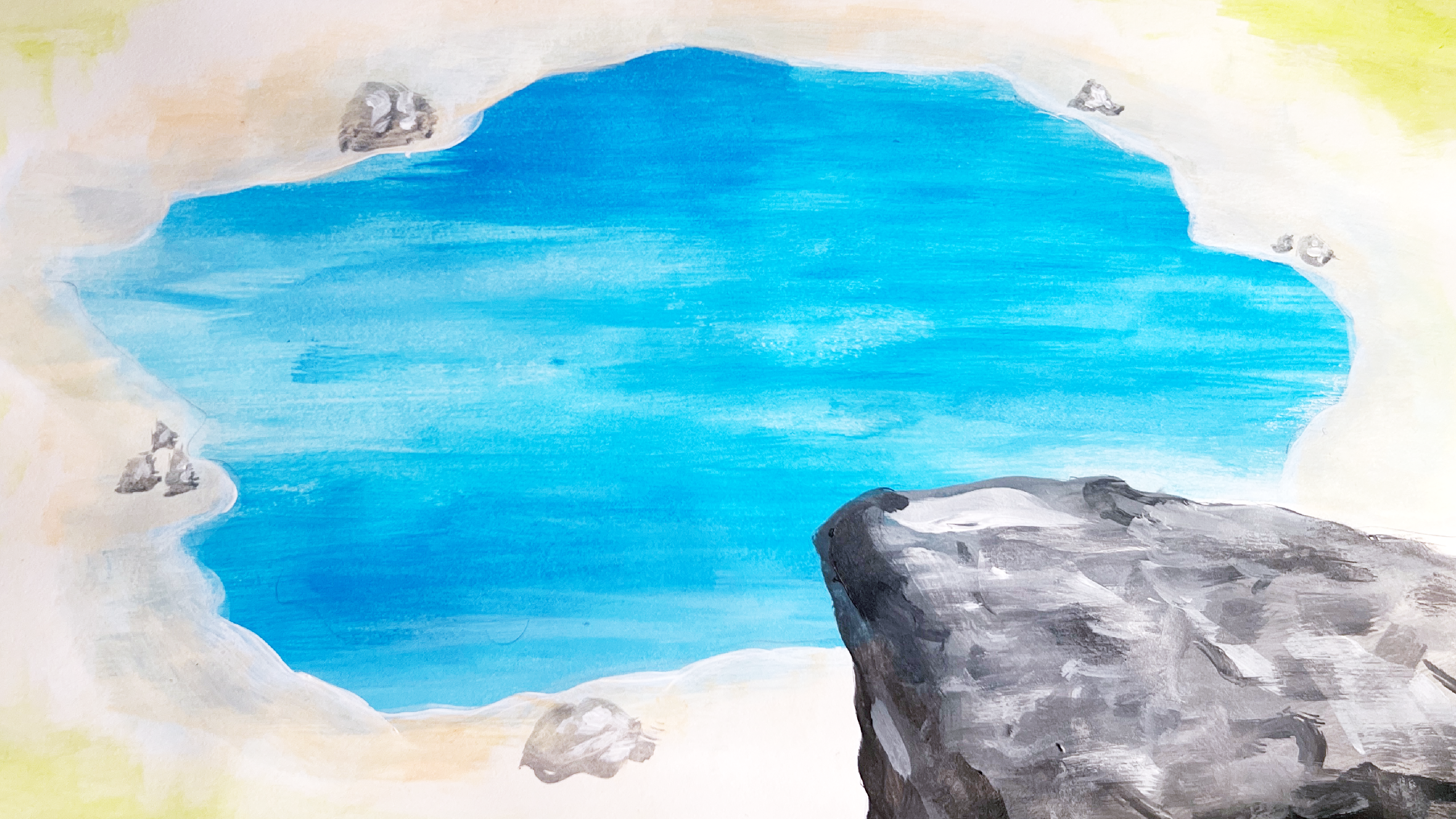 Operation Otito - Lake Wide BG (Matte Acrylic Painting)