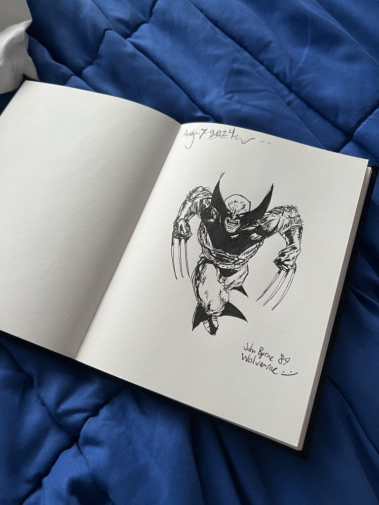 Wolverine Byrne sketch (2024) [Pen]