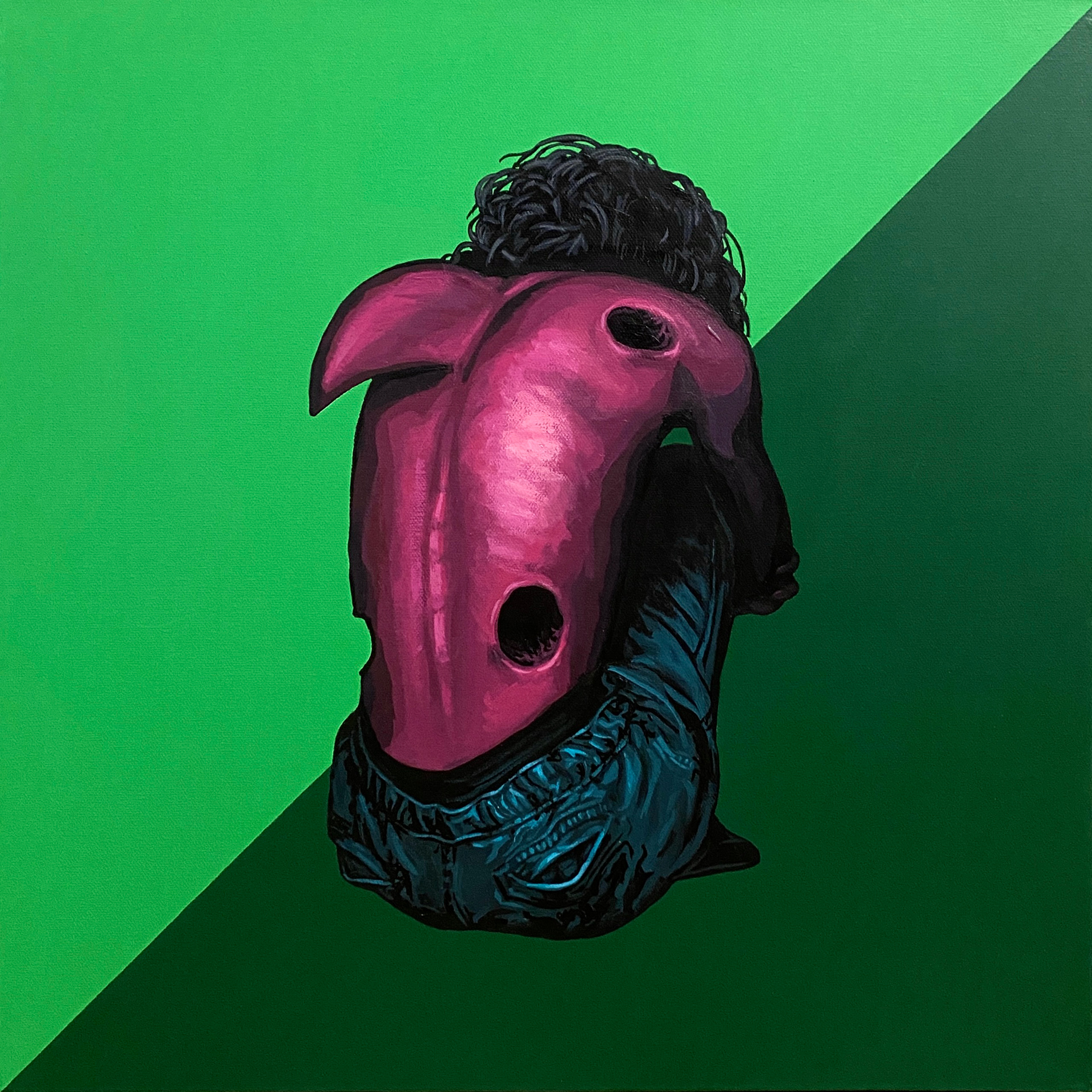 5. it's evolving. (2021) [Acrylic on canvas 20x20in]