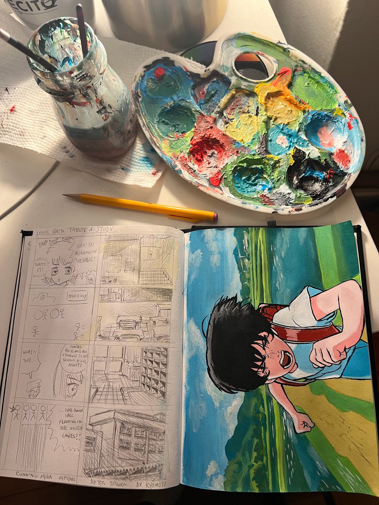 Look back study (2024) [Acrylic]
