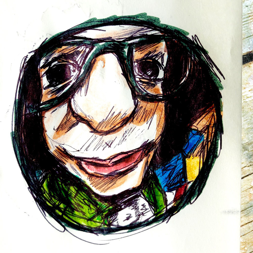 fisheye (2018) [Pen + Marker]