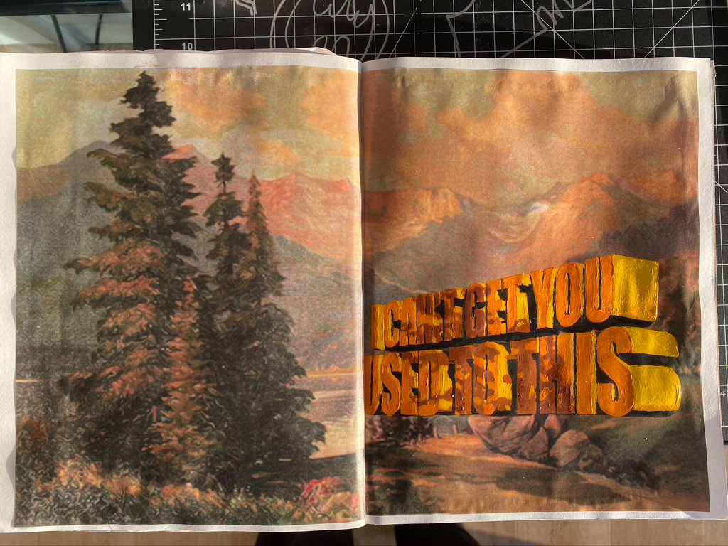 Text in environment (2020) [Acrylic]