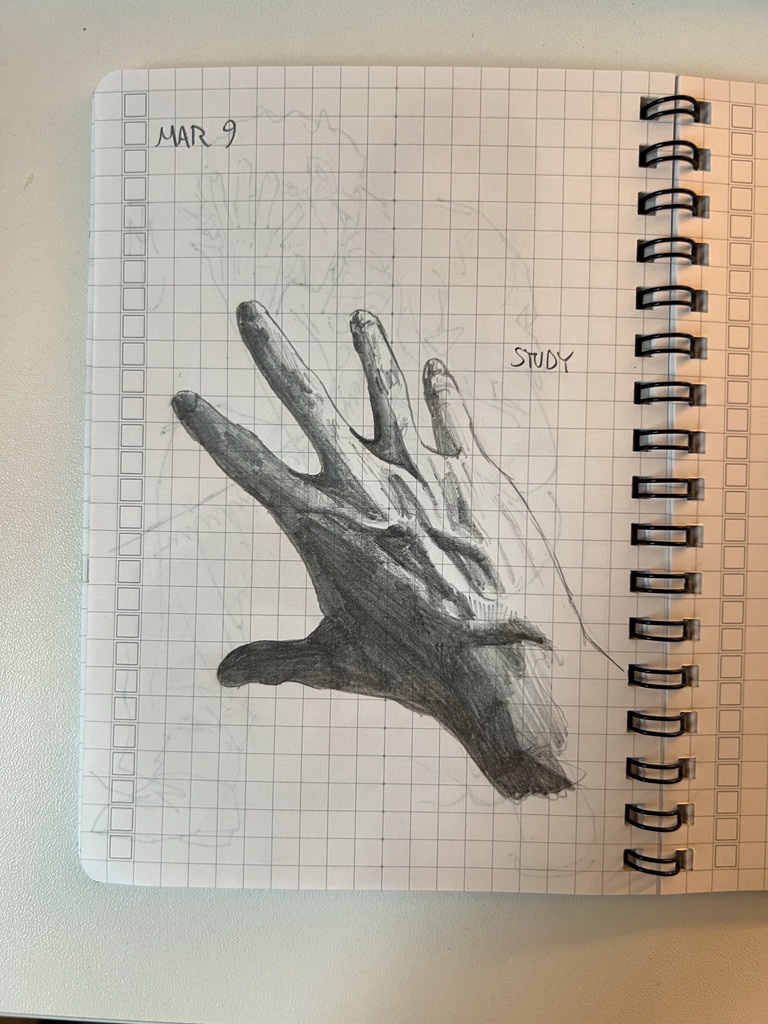 hand study (2024) [Pencil]