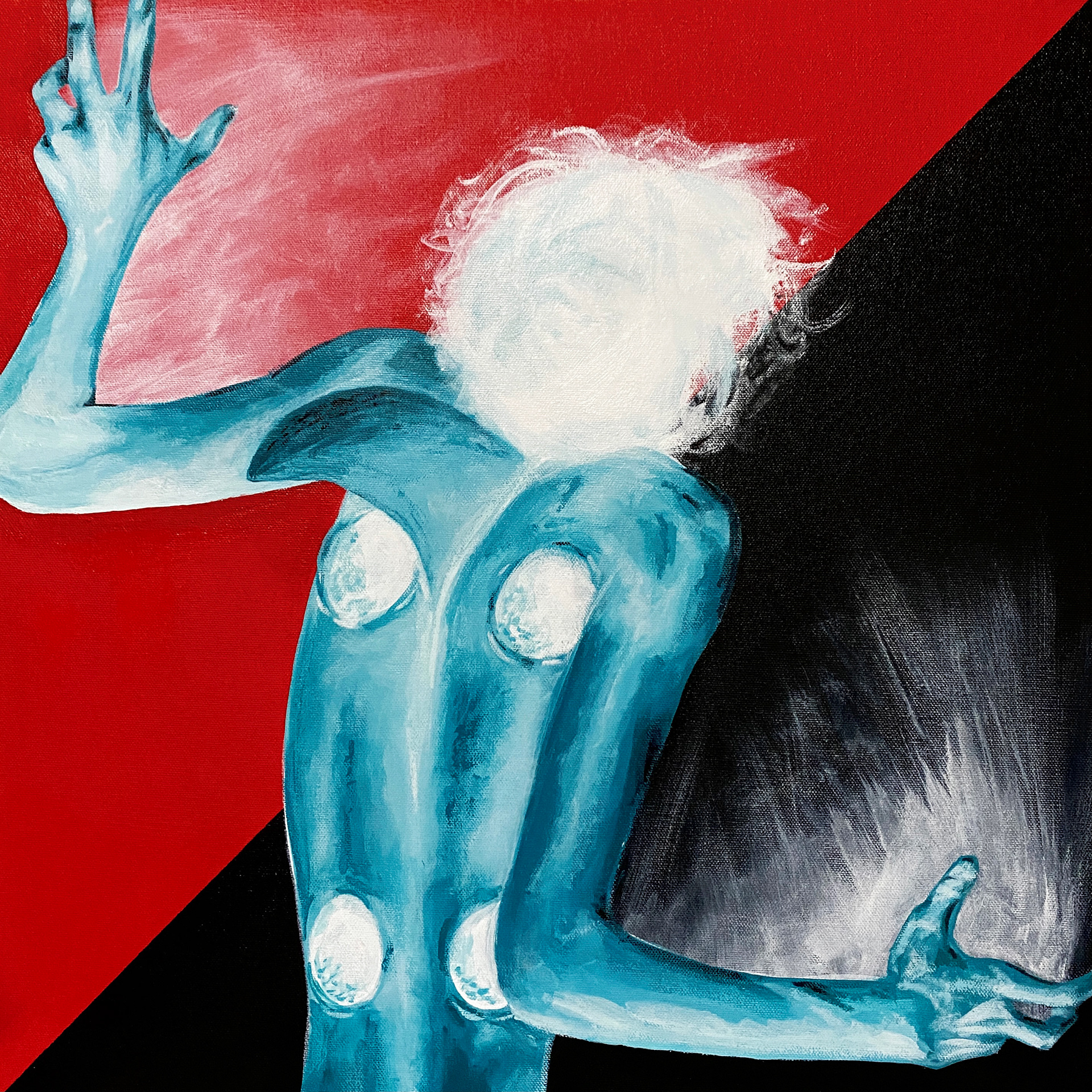 8. two entwined. (2021) [Acrylic on canvas 20x20in]