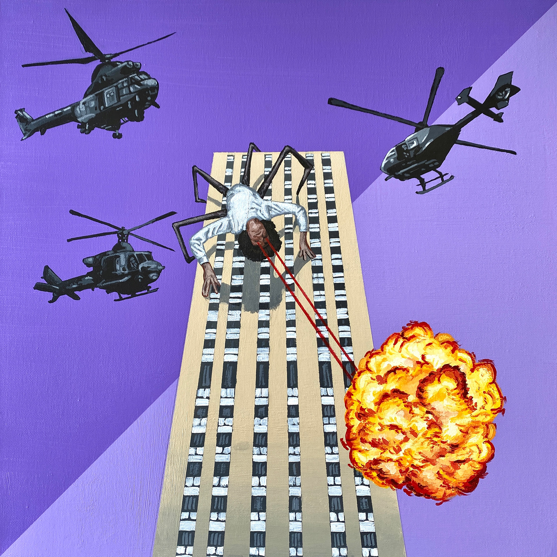 3. it thrives. (2021) [Acrylic on canvas 20x20in]