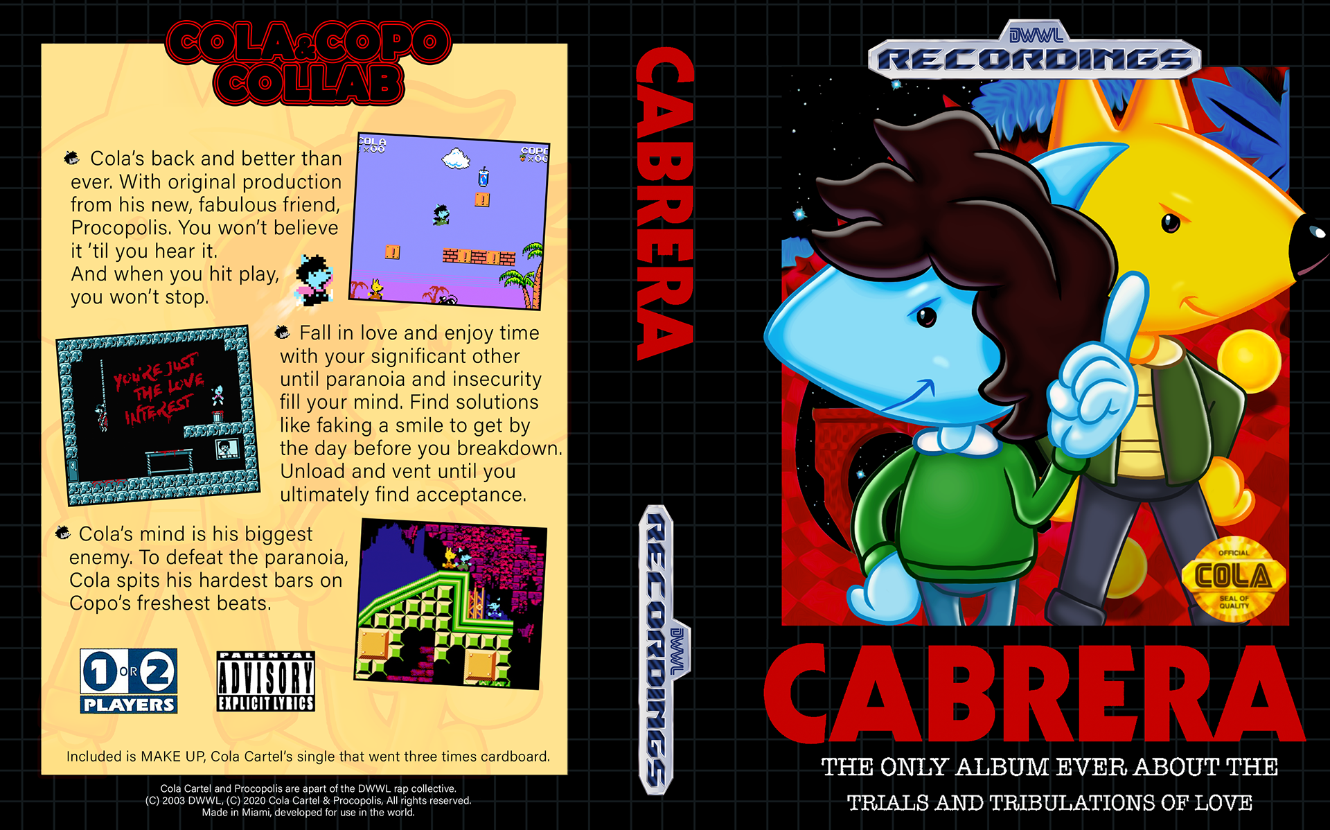 Cola Cartel - Procopolis - Cabrera Fake Game Box Art (2021)