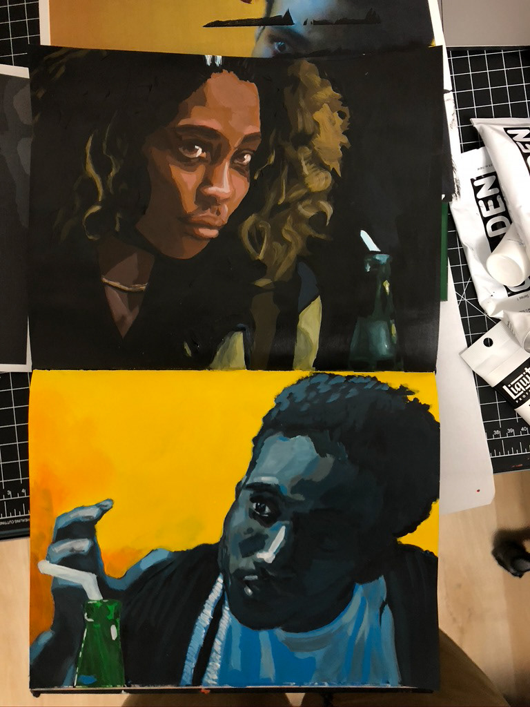 Childish Gambino study (2019) [Acrylic]