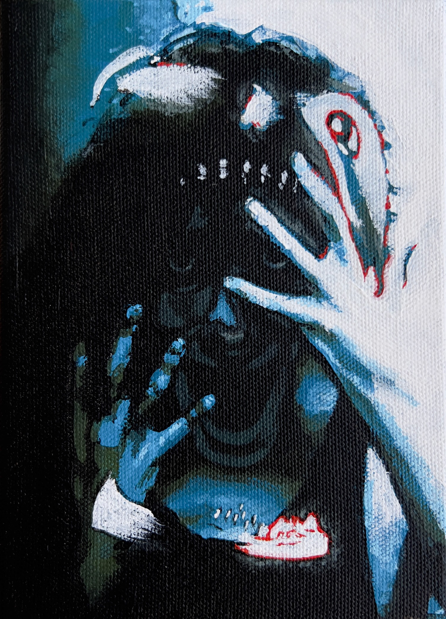 cause you're (2023) [Acrylic on canvas 7x5in]