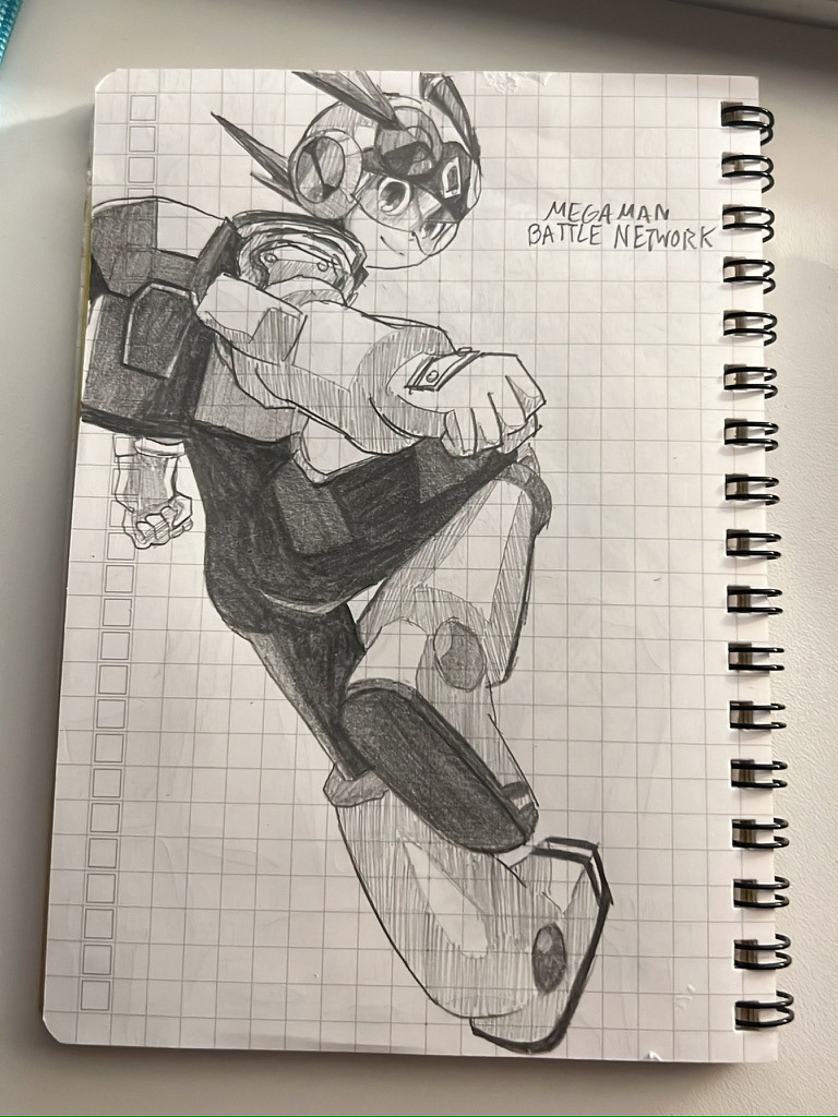 mega man study (2024) [Pencil]
