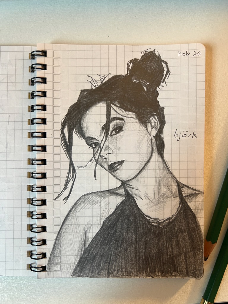 björk study (2024) [Pencil]