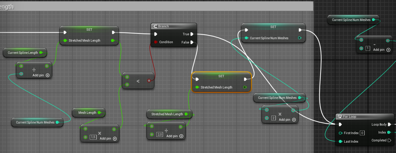 Second version - calculating the stretched mesh length