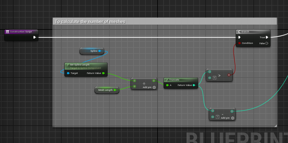 First Version - construction script and calculating the number of segments used in the spline