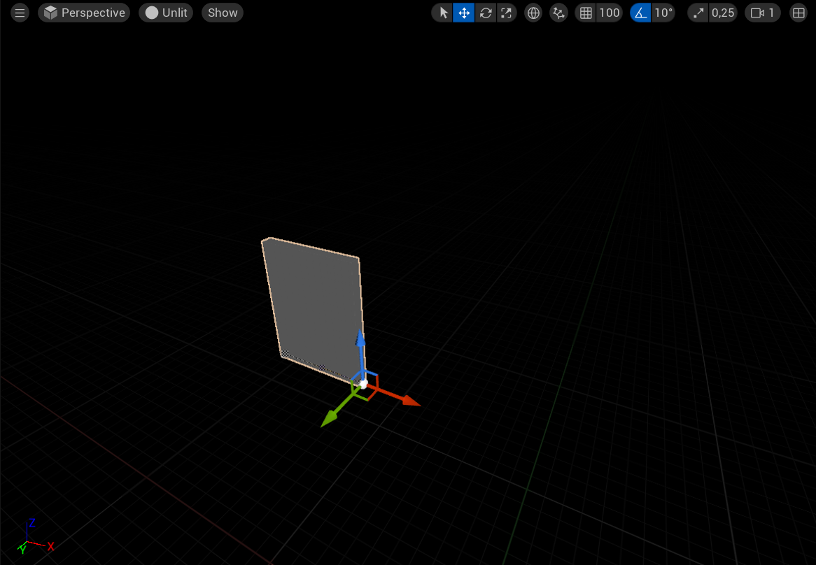Selecting the spline point