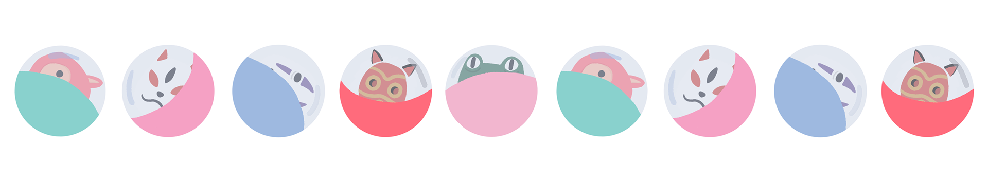 illustration gashapon surprise d'inspiration japonaise